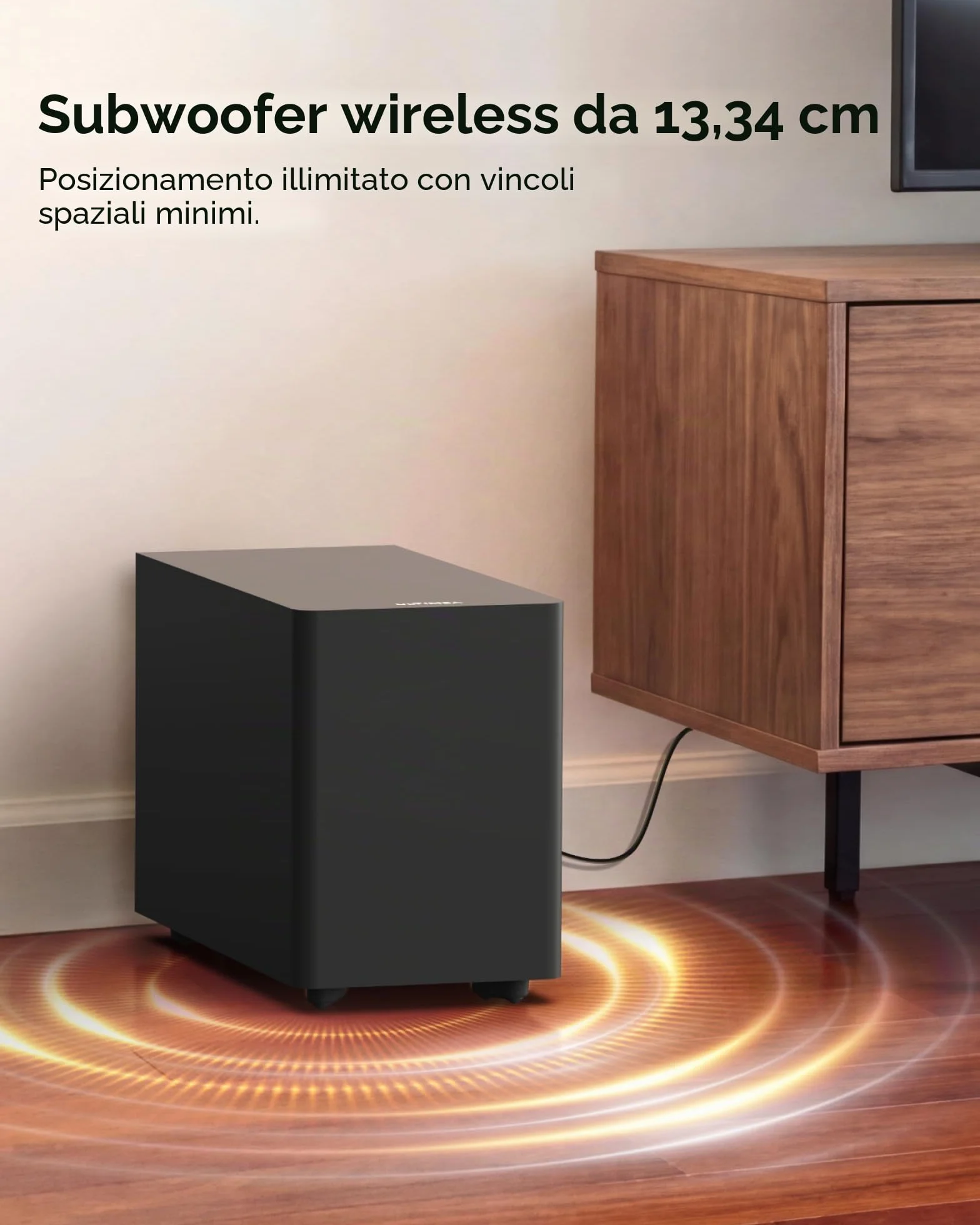 ULTIMEA Soundbar con Subwoofer Wireless, 240W Potenza di Picco, VoiceMX e BassMX, App Controllo, 2.1 canali Sound Bar per Smart TV, Bassi Regolabili, HDMI, Ottico, Bluetooth 6.0, Poseidon M30