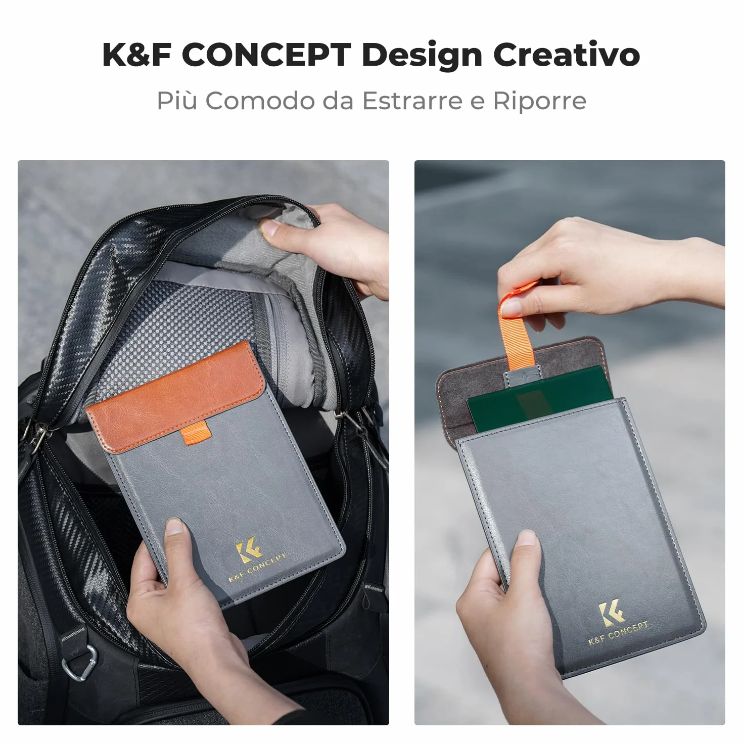 K&F CONCEPT Nano-X Filtri a Lastra Soft GND 16 (1.2) da 100x150mm in Vetro Ottico con 28 Strati Rivestimento Nano Compatibile Nano-X Porta Filtri per Lente