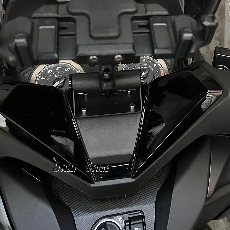 Xerial Supporto per telefono anteriore per moto, staffa di navigazione GPS per smartphone Forza 350 Forza 350 NSS350 2021-2023 (blu)
