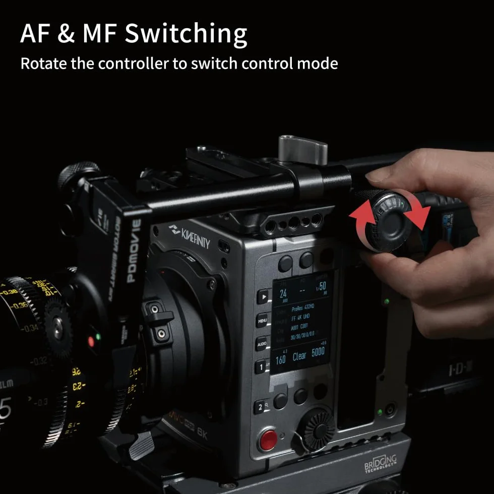 PDMOVIE Live AIR 3 Smart PDL-AFX-S LiDAR Autofocus Wireless Follow Focus Lens Control System for Manual Lenses with Focus Limit or DSLR Lenses without Focus with Depth of Field Scale