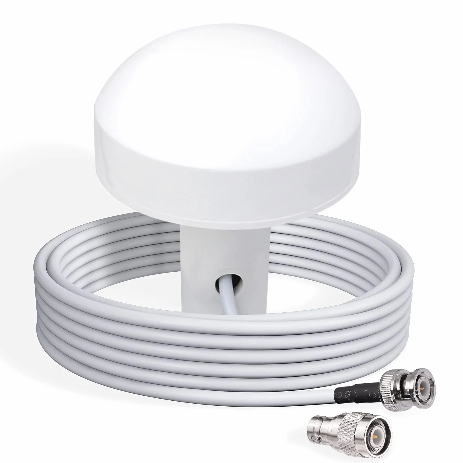 Bingfu Antenna GPS Barca Marino Funghetto BNC e TNC 5m Compatibile con Garmin GPSMAP MAP NavTalk StreetPilot Furuno Matsutec Trimble Ecoscandaglio Trasduttore Unità Ricevitore Modem GPS