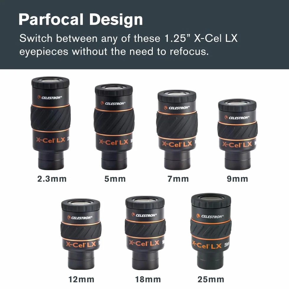 Celestron 93421 X-Cel LX Series - Oculare 1,25'', 5 mm