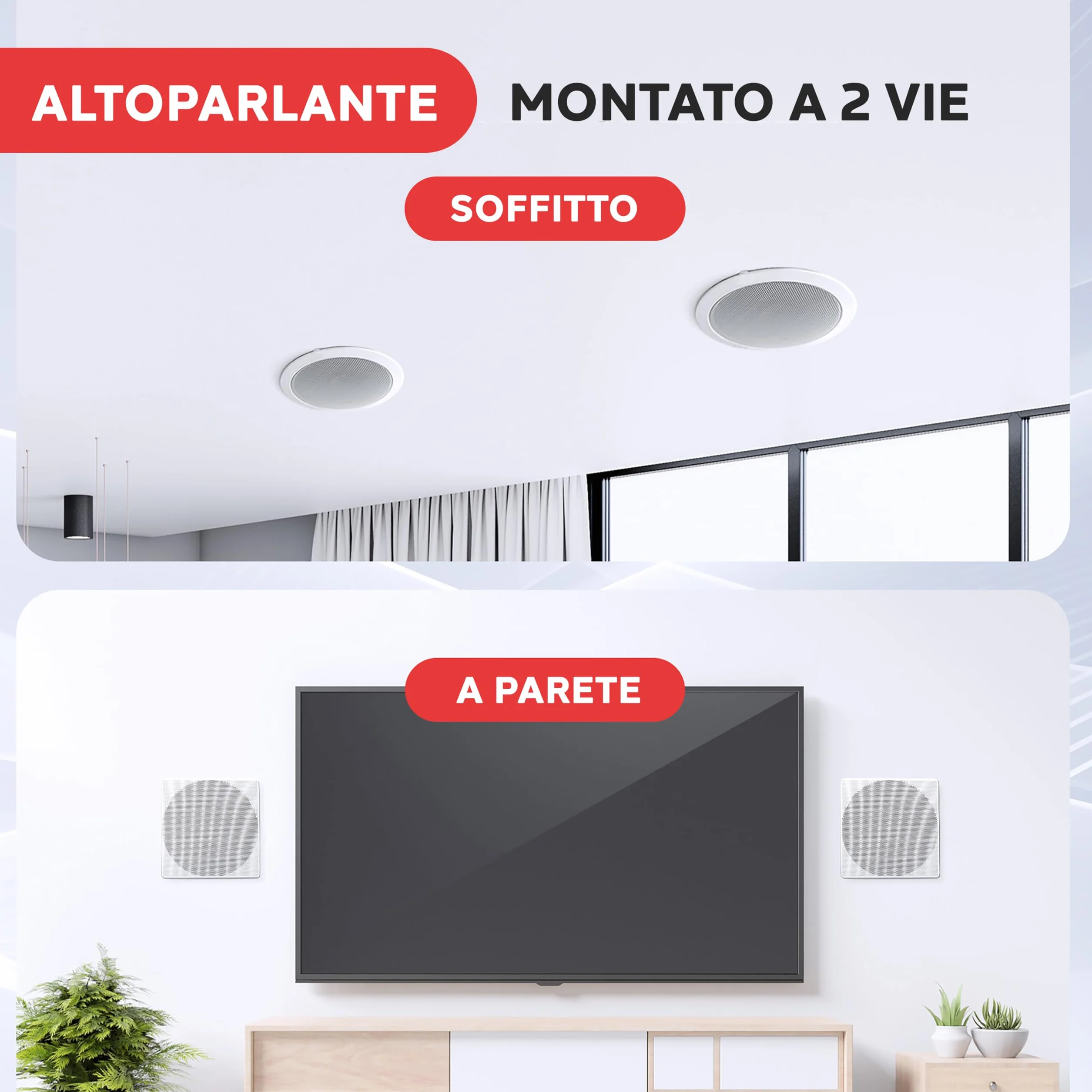 Pyle Altoparlanti Casse da Incasso 13,33 cm a 2 Vie 150 Watt 8 Ohm Bianco