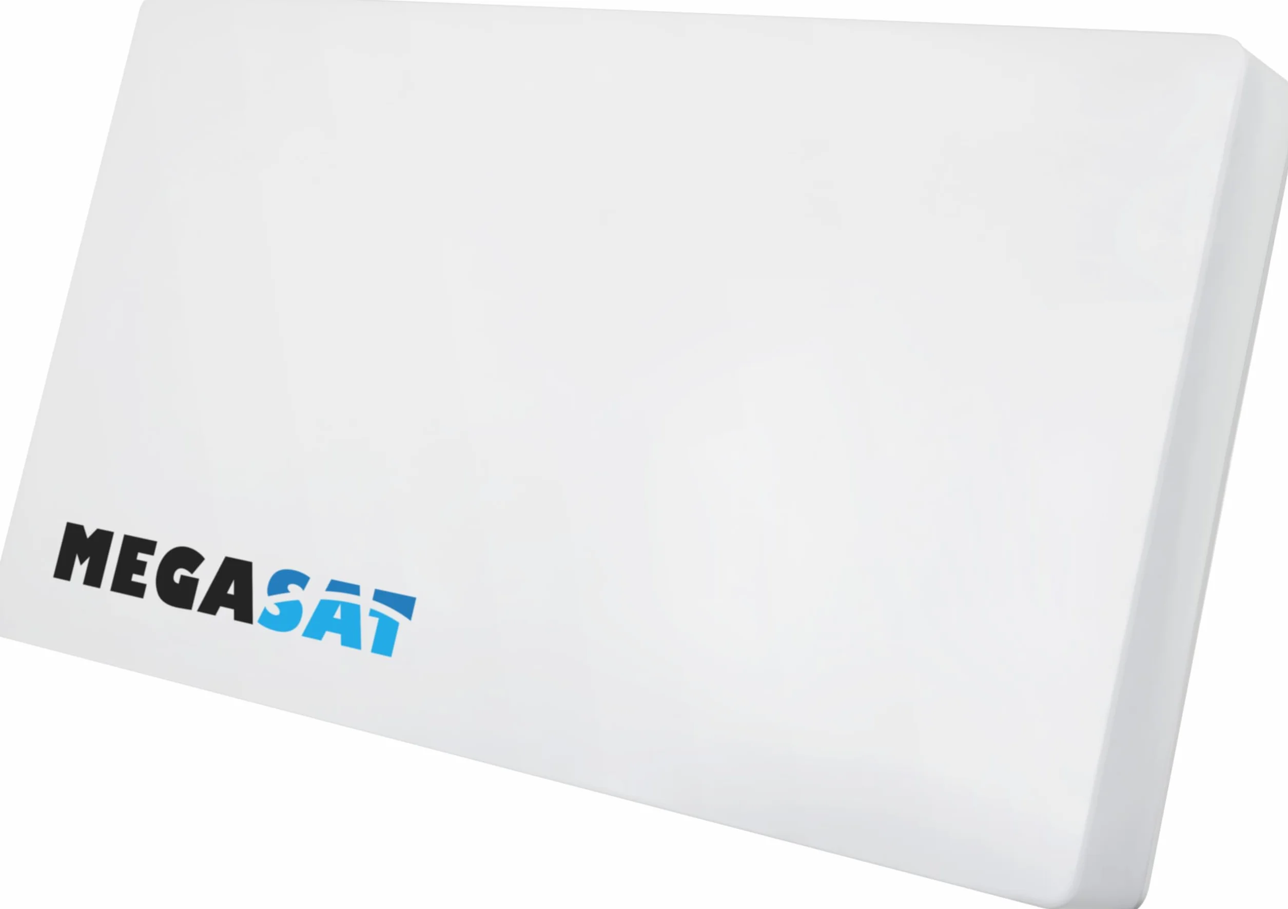 Megasat Antenna piatta D1 Profi-Line – Antenna satellitare piatta (1 utente, LNB intercambiabile, installazione a parete, supporto per palo/balcone o finestra) – Bianco