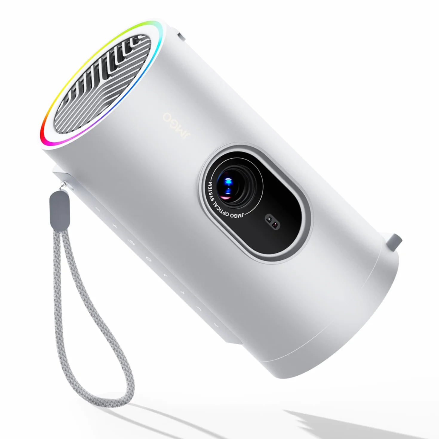 JMGO PicoPlay 1080P Proiettore Portatile Intelligente, GTV, Netflix, 400 ISO Lumen, 8W Dolby Digital, 3D Attivo, HDR10, Mini Proiettore con Wi-Fi e Bluetooth per Casa, Esterni, Include Liltro Ottico