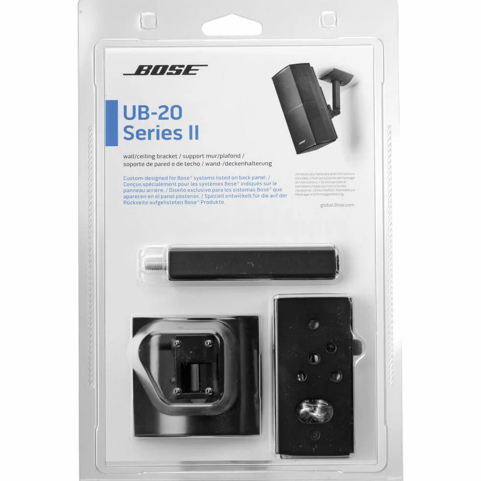 Bose® UB-20 Serie II Staffa da Parete/Soffitto, Nero