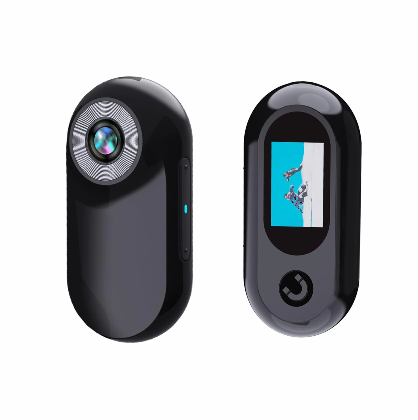 Xilecam Mini Action Cam 1080p Telecamera Animali Telecamere Nascoste da Esterno Body Cam e Accessori（Nero）