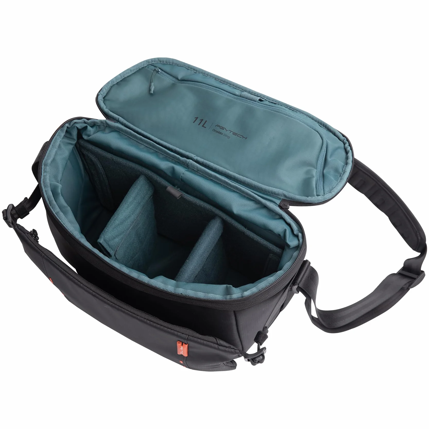 PGYTECH OneMo Borsa Fotografica 11L-13L, Tracolla Impermeabile da Viaggio, Messenger per Mirrorless e Reflex/DJI Avata 2/Mini 4 Pro/Mavic/Treppiede/Laptop, Nero