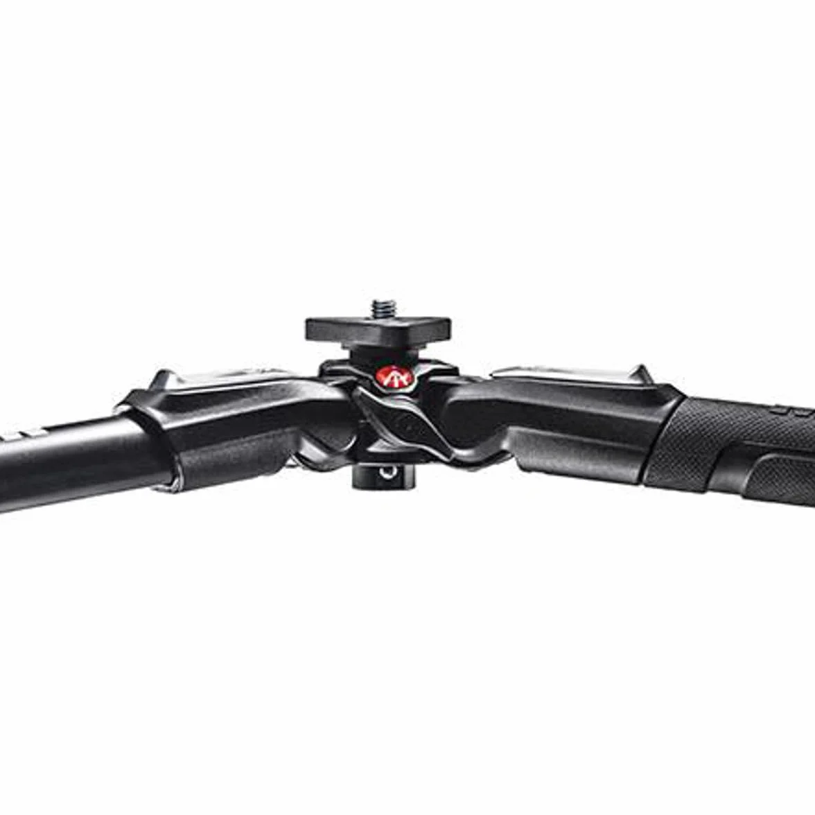 Manfrotto MK190X3-2W Kit Treppiede in Alluminio a 3 Sezioni con Testa 2 Vie Foto/Video Fluida, Nero/Antracite, per Fotocamera Mirrorless, DSLR