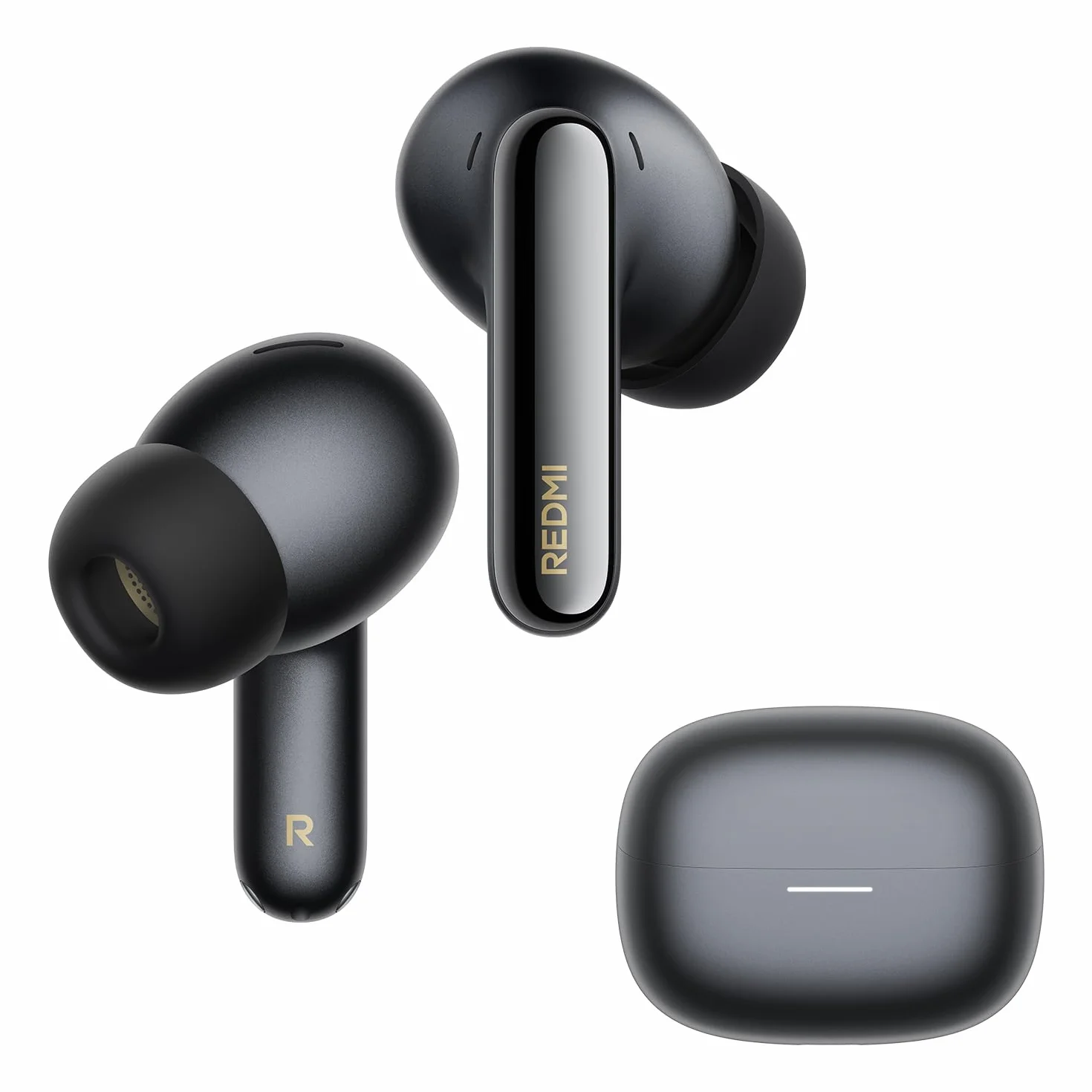 Xiaomi REDMI Buds 8 Pro, Bluetooth True Wireless, cancellazione attiva del rumore a 55 dB, triplo driver, suono Hi-Res HiFi, Dolby Audio, durata della batteria fino a 33 ore, Bluetooth 5.4, IP54, Nero
