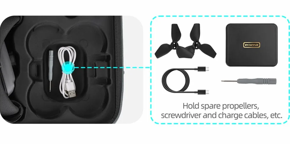Custodia rigida per DJI Neo Motion Fly More Combo, custodia per DJI Neo/DJI Goggles N3/DJI RC Motion 3