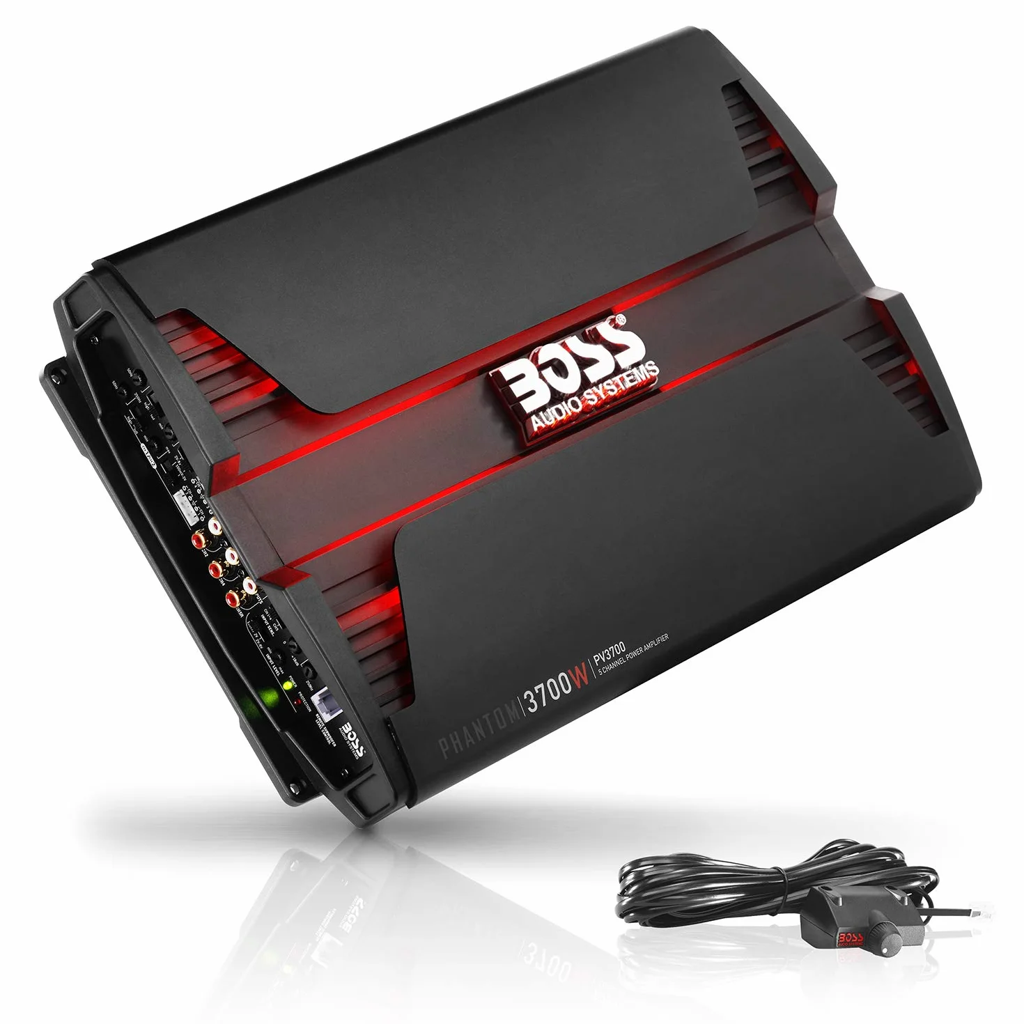 Boss Audio Systems PV3700 5.0 Car Wired Black audio amplifier - Audio Amplifiers (5.0 channels, 3700 W, A/B, 0.01%, 103 dB, 0 - 18 dB)