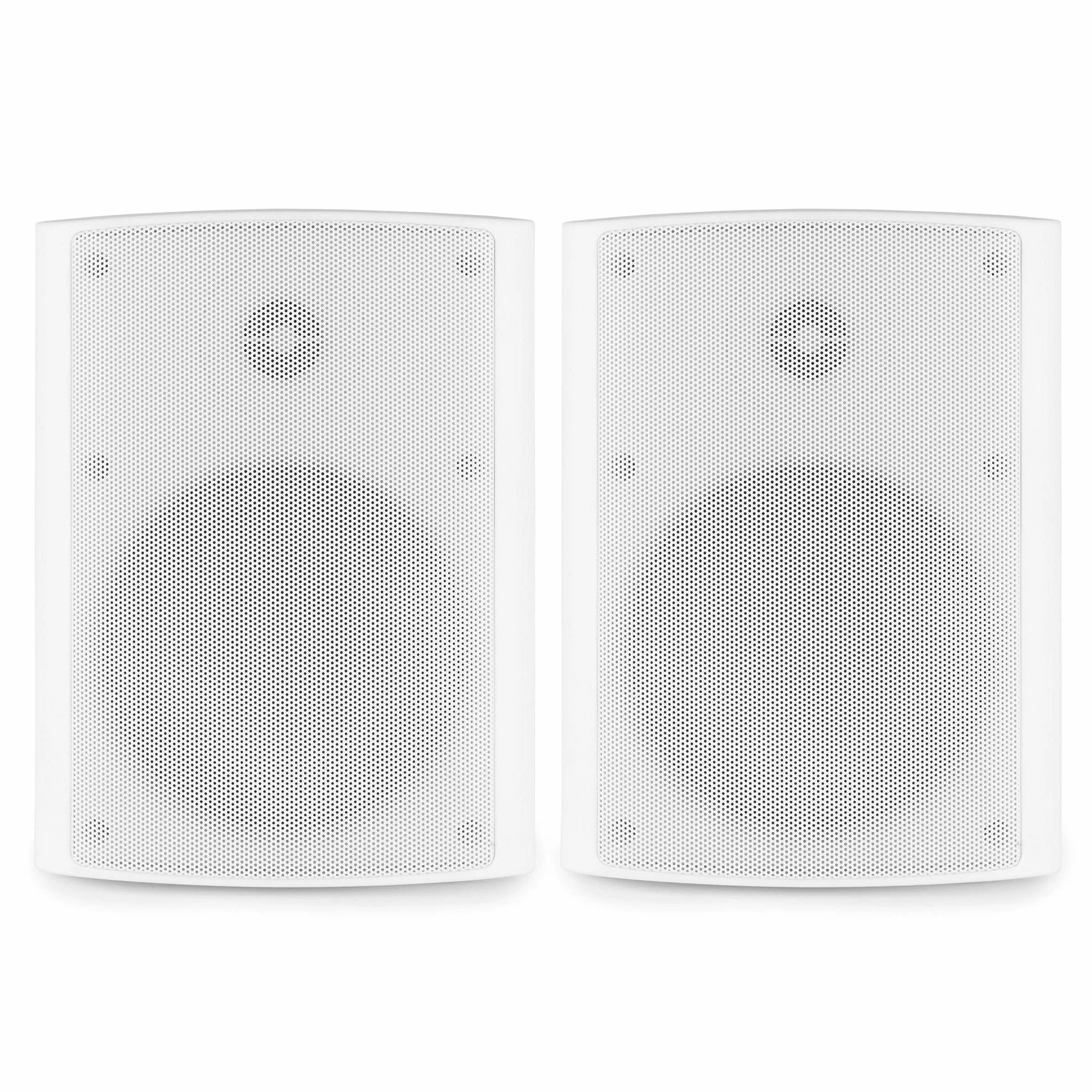 Power Dynamics BGO50 Set di Diffusori - Altoparlante a 2 Vie, Woofer da 5,25", Driver Tweeter da 3/4", Potenza di Picco: 120 W, Uso Interno/Esterno, Attacco Flangia, Montaggio a Parete, Bianco