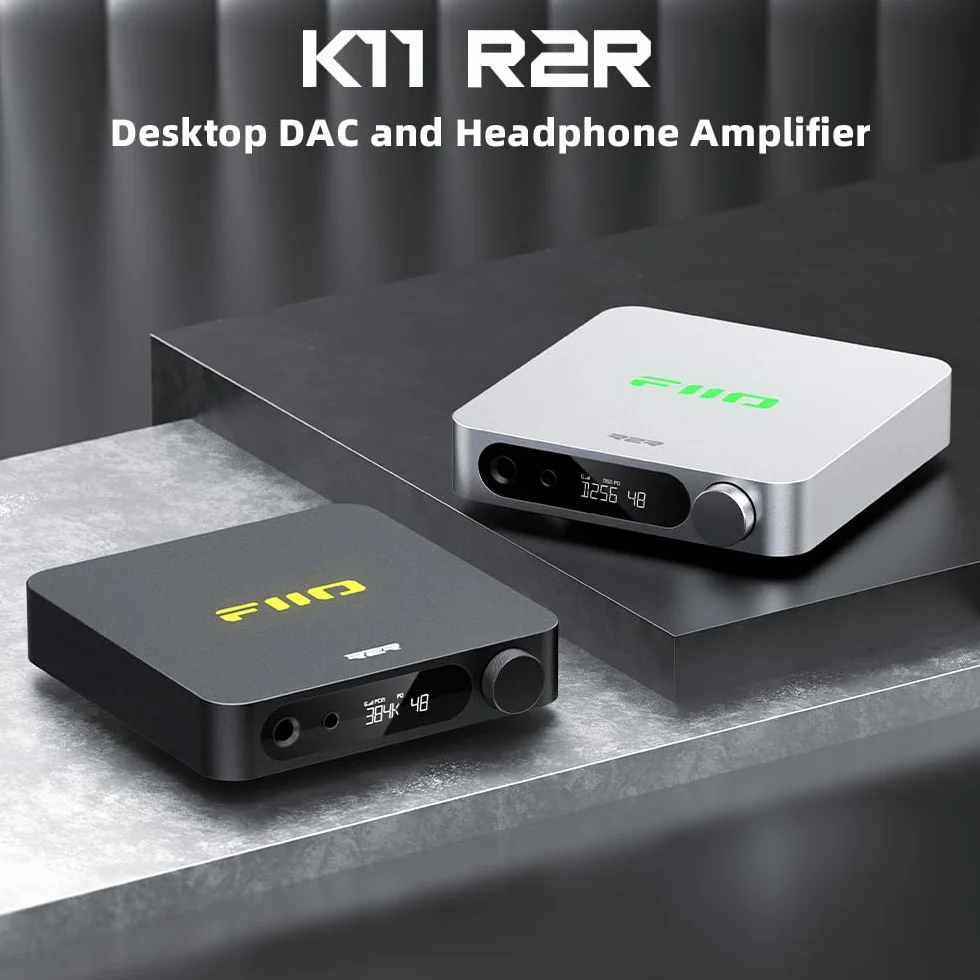 FIIO K11 Compact Desktop R2R architettura DAC e amplificatore per cuffie (nero)