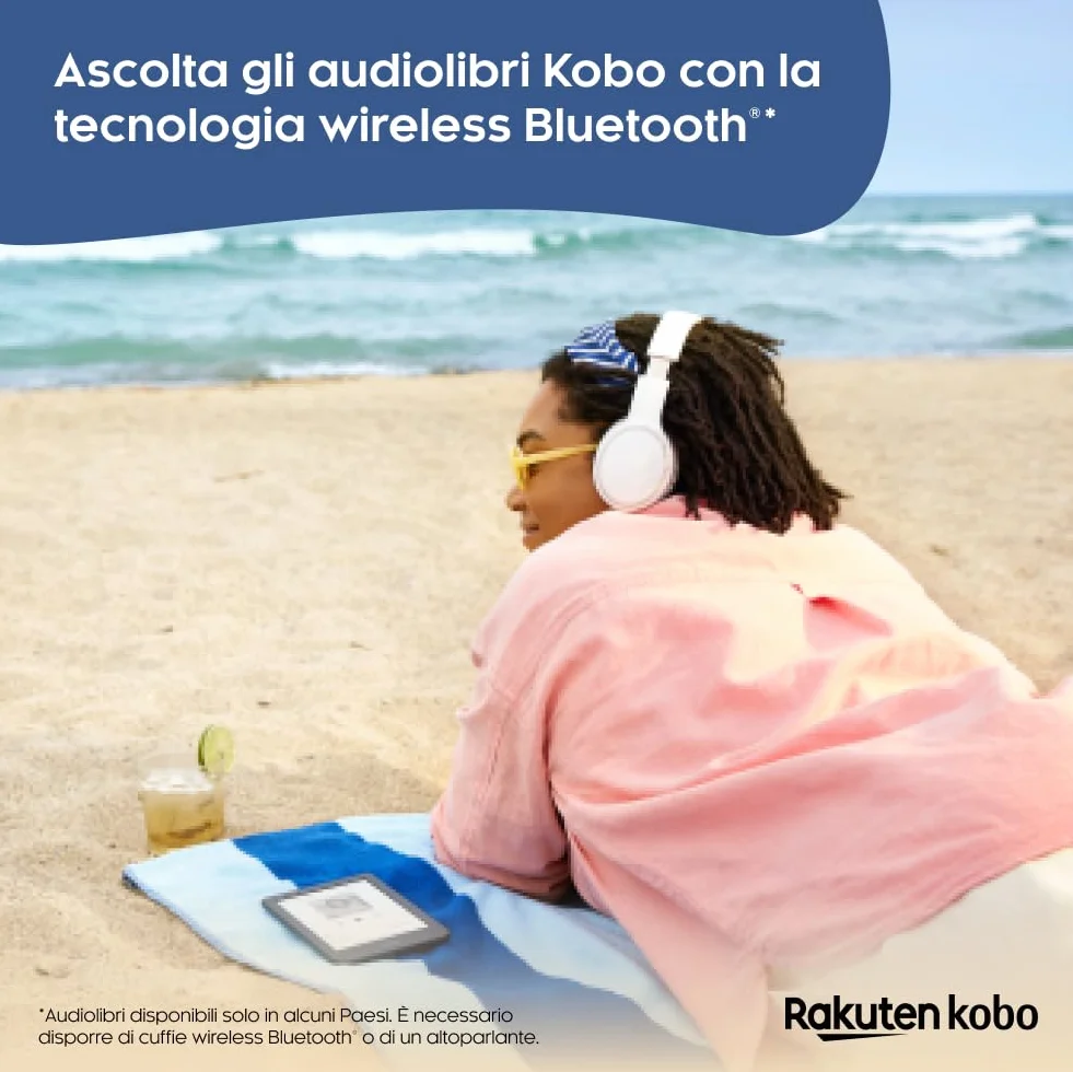 Kobo Clara 2E eReader 6" HD Touchscreen antiriflesso ComfortLight PRO 16 GB E Ink Deep Ocean Blue