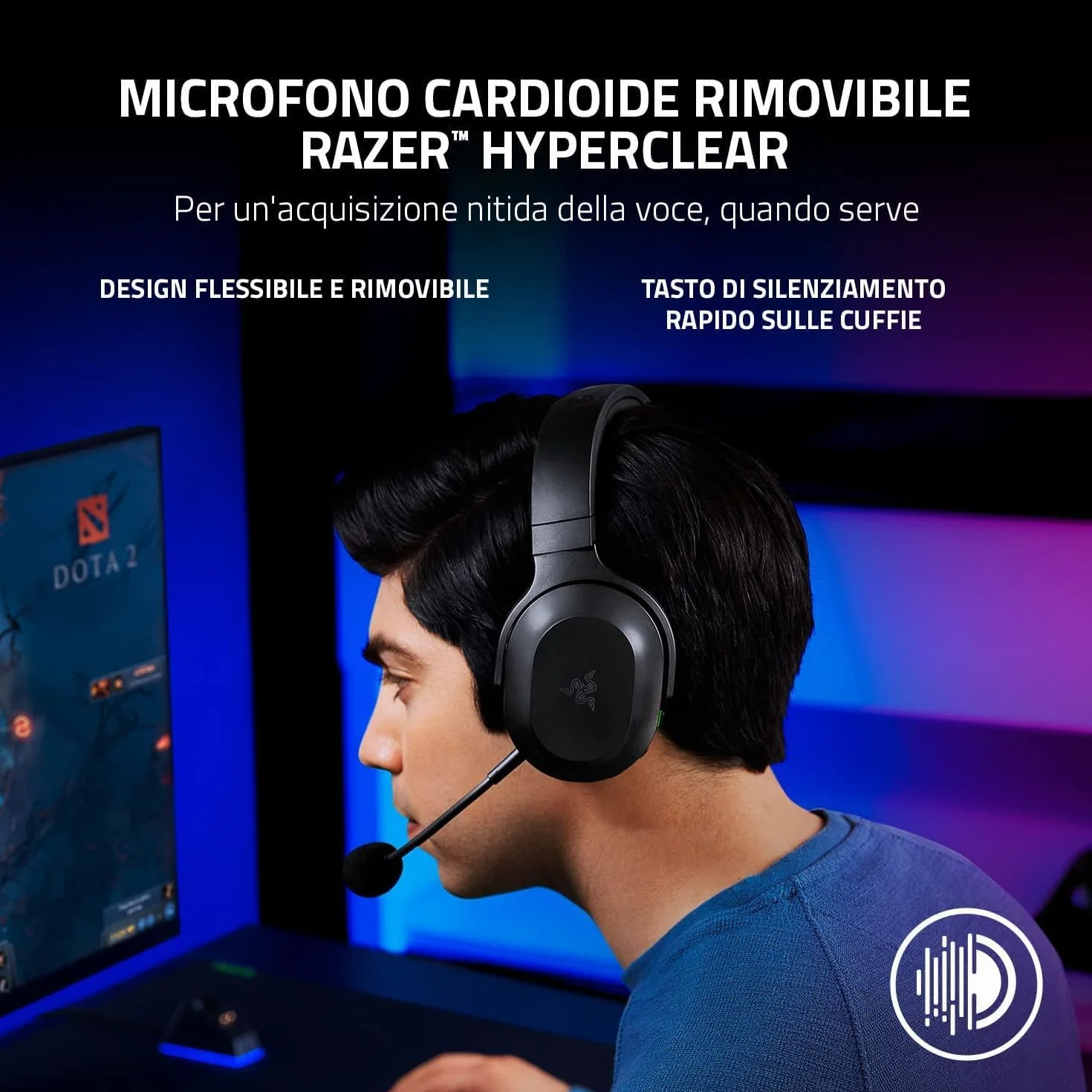 Razer Barracuda X (2022) - Cuffia Wireless Multipiattaperma per Giochi e Dispositivi Mobili (SmartSwitch Dual Wireless, 250 g di Design Ergonomico, TriForce 40 mm, Microfono Cardioide) Nero