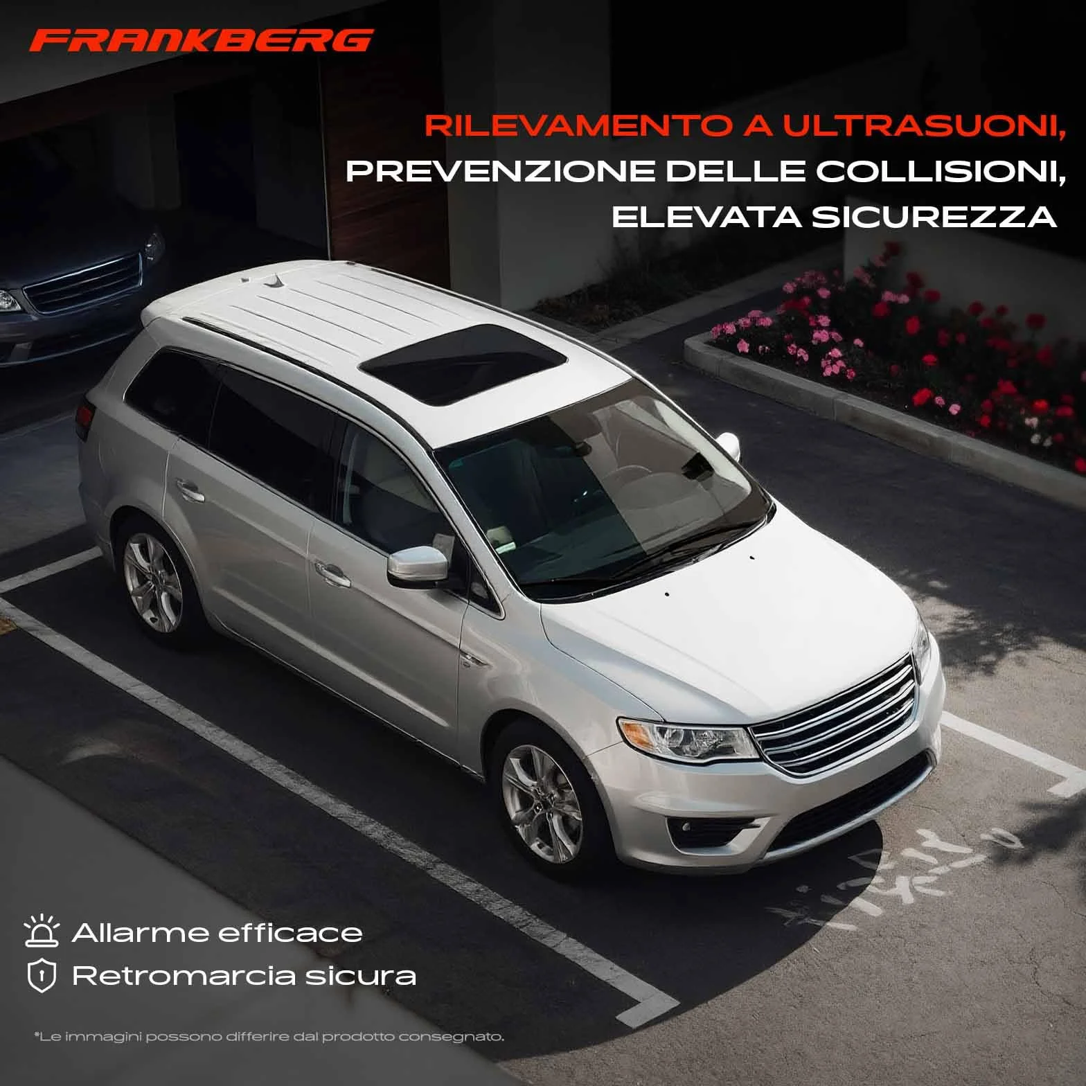 Frankberg 4x Sensore di Parcheggio PDC Compatibile 312 0.9L 2012-2019 319 0.9L 2013-2019 4C 960 1.7L 2013-2019