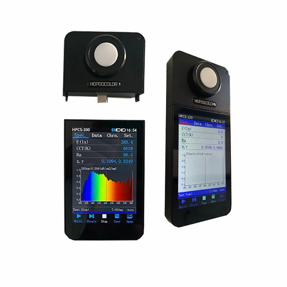 Spettrometro portatile HPCS-330 Misuratore di illuminazione spettrale Misuratore di temperatura del colore Analizzatore spettrale portatile 380-780 nm