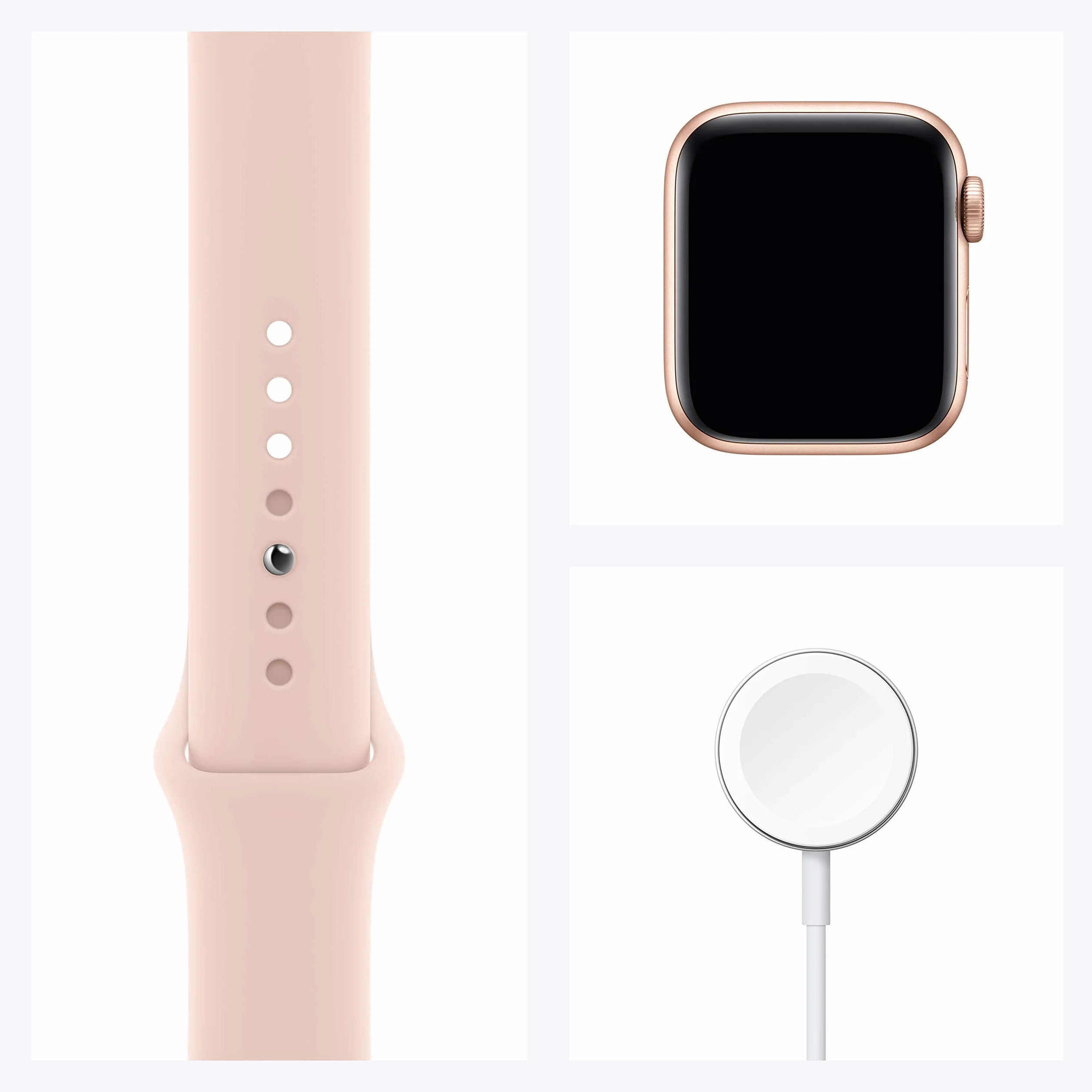 Apple Watch SE (GPS, 40MM) - Case Oro in Alluminio con Cinturino Sport Rosa Sabbia (Ricondizionato)