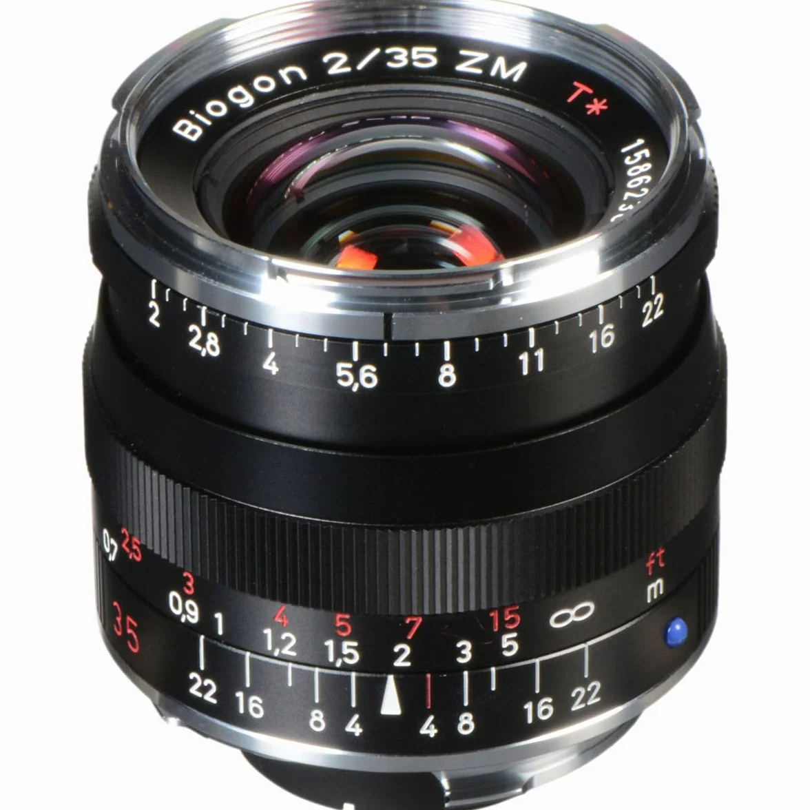 Carl Zeiss 1365-659 - Obiettivo a telemetro per montatura LEICA M, Biogon T 2/35 ZM, nero