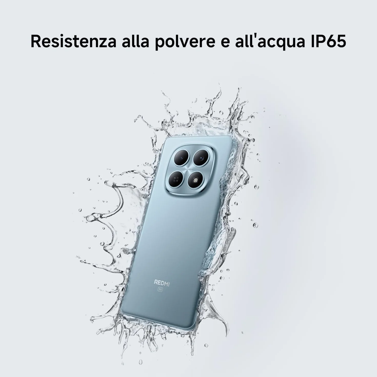 XIAOMI Redmi Note 15 5G, Smartphone 8+256GB, Design ultrasottile, Resistenza IP65, Fotocamera super nitida da 108 MP, Display FHD+ da 6,77", Nero, Garanzia 2 anni, Caricatore non incluso