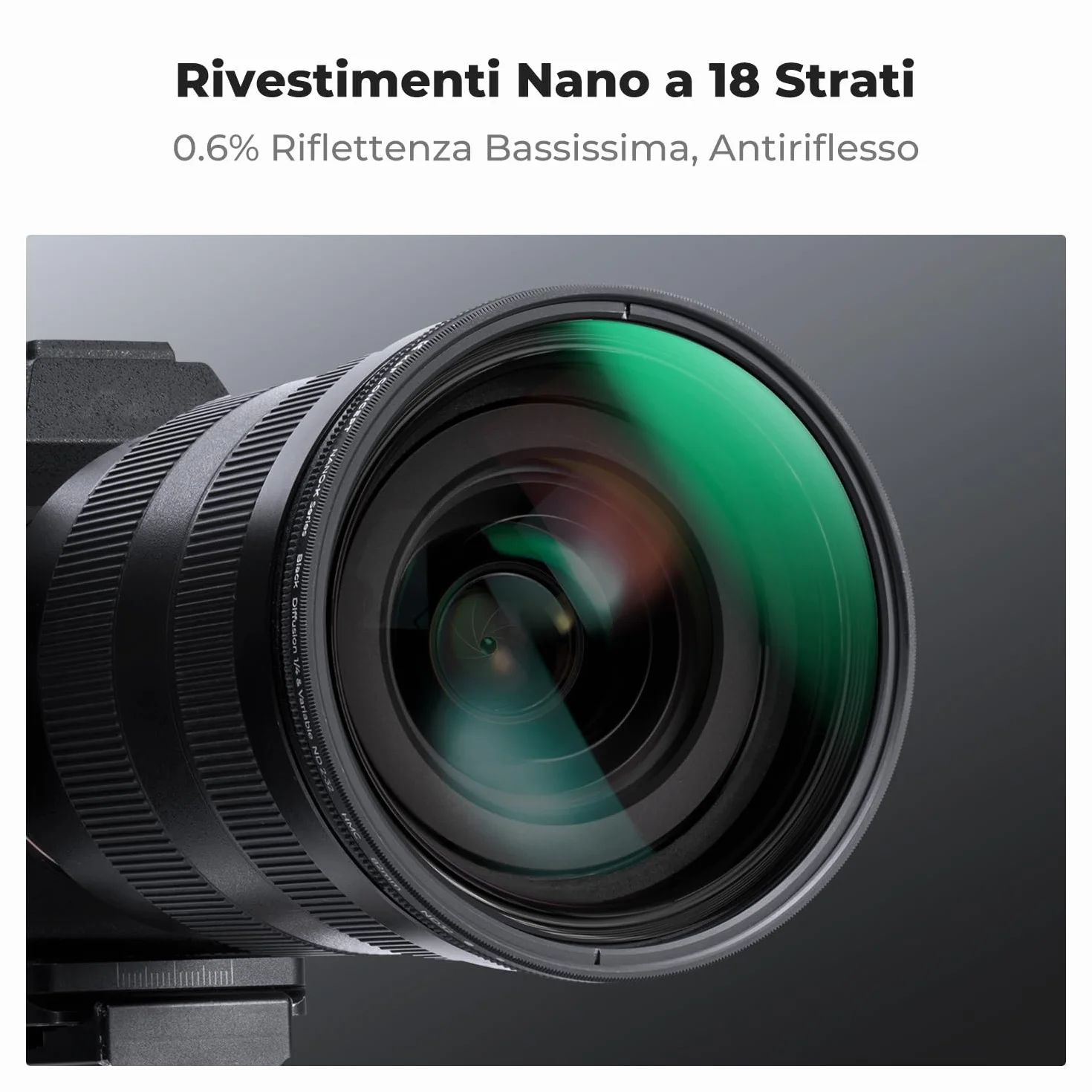 K&F CONCEPT 2 In 1 Filtro Black-Mist 1/4 & Variabile ND2-32 (5 Stop), 77mm Filtro Black Diffusion 1/4 & Densità Neutra ND in Vetro Ottico, Nano Rivestimento con 3Pcs Panno di Pulizia (Nano-K Serie)
