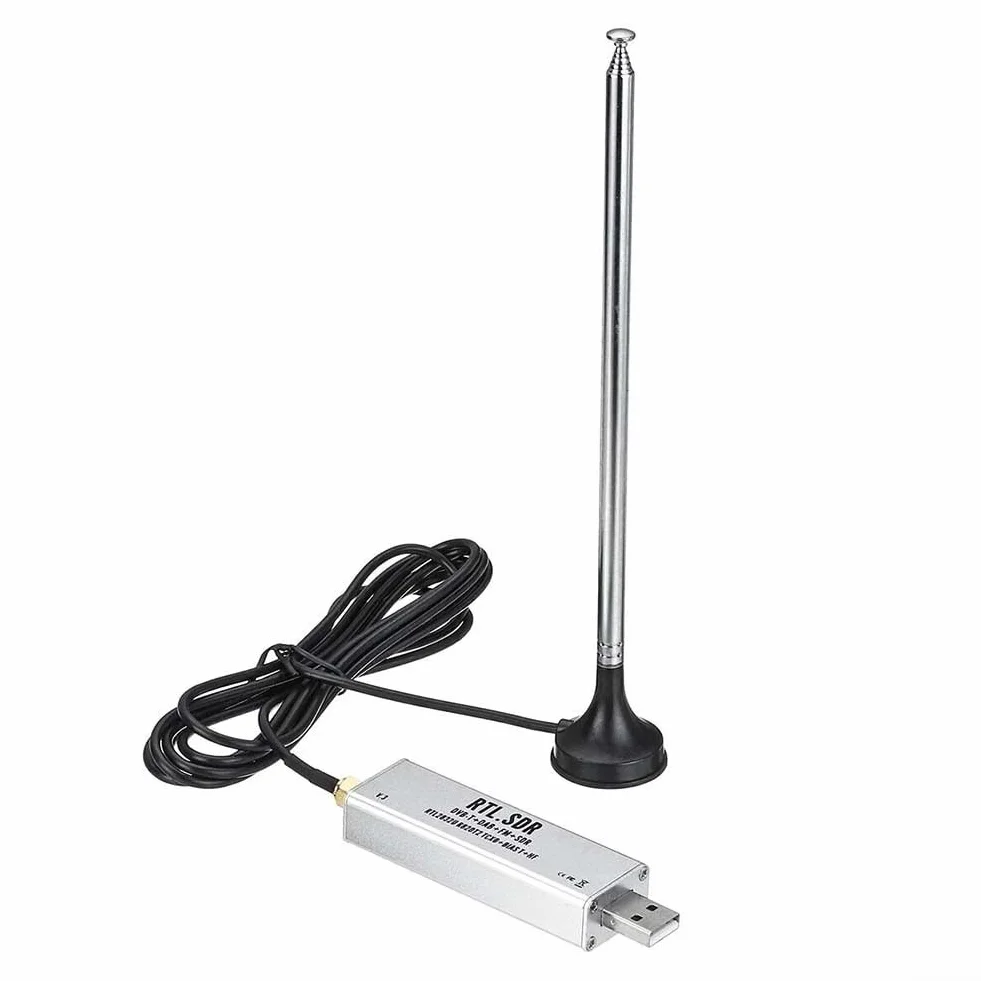 RTL-SDR TCXO Ricevitore a Banda Piena 0.1MHz-1.7GHz per ADSB Aviazione Windows con Antenna