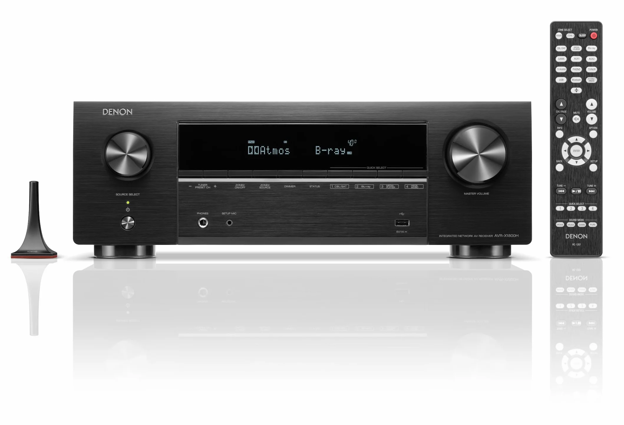 DENON Amplituner AVR-X1800H DAB Czarny