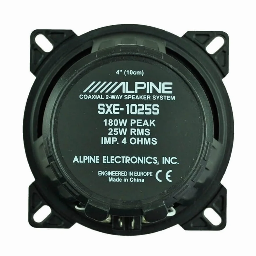 Kit 4 Casse ALPINE SXE-1725S + SXE-1025S per Fiat Punto (188)/ Grande Punto (199)/EVO con 2 Supporti Anteriori, 2 Supporti Posteriori e 4 Connettori