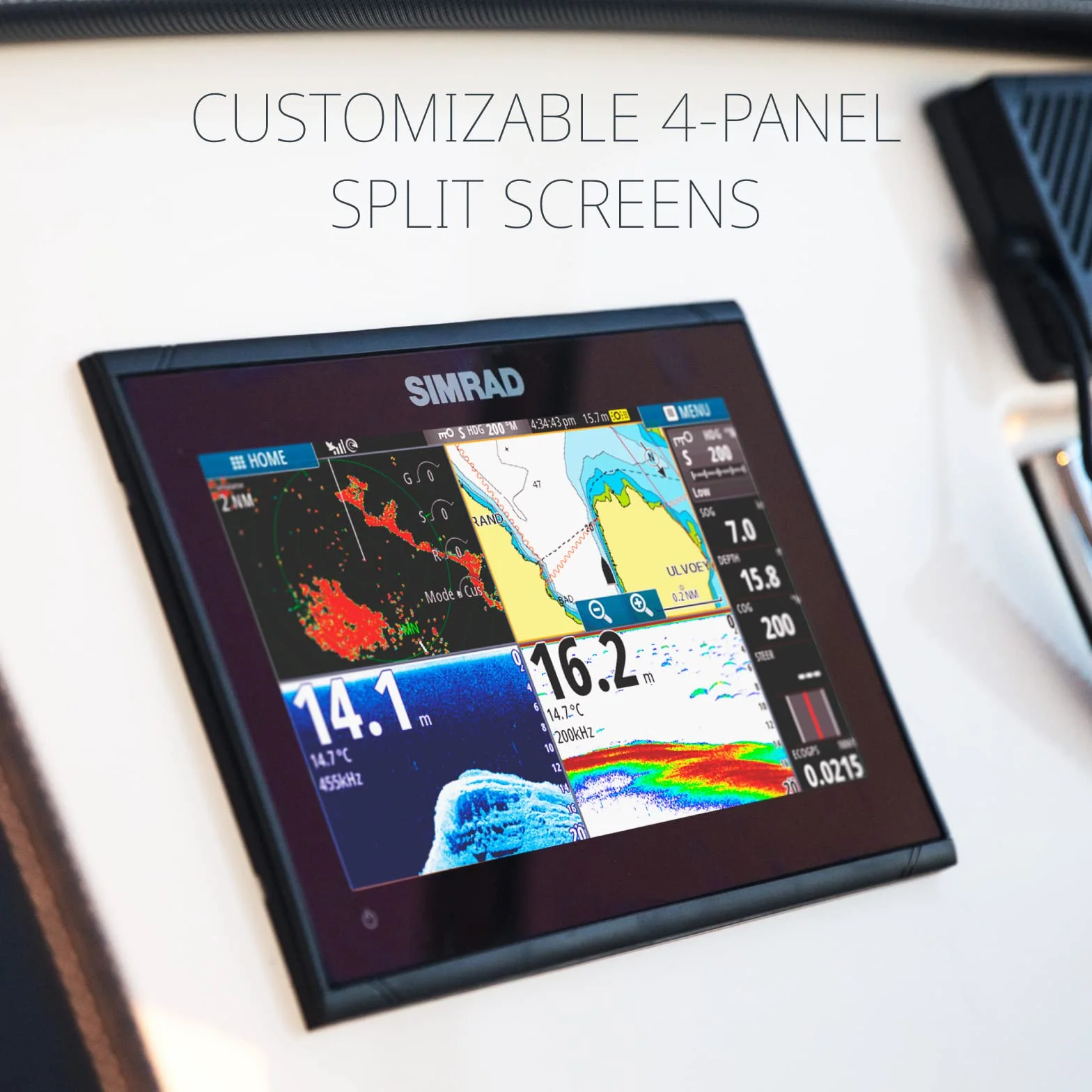 Simrad GO9 XSE - 9" Chartplotter con trasduttore Active Imaging 3 in 1, C-MAP Discover Chart Card