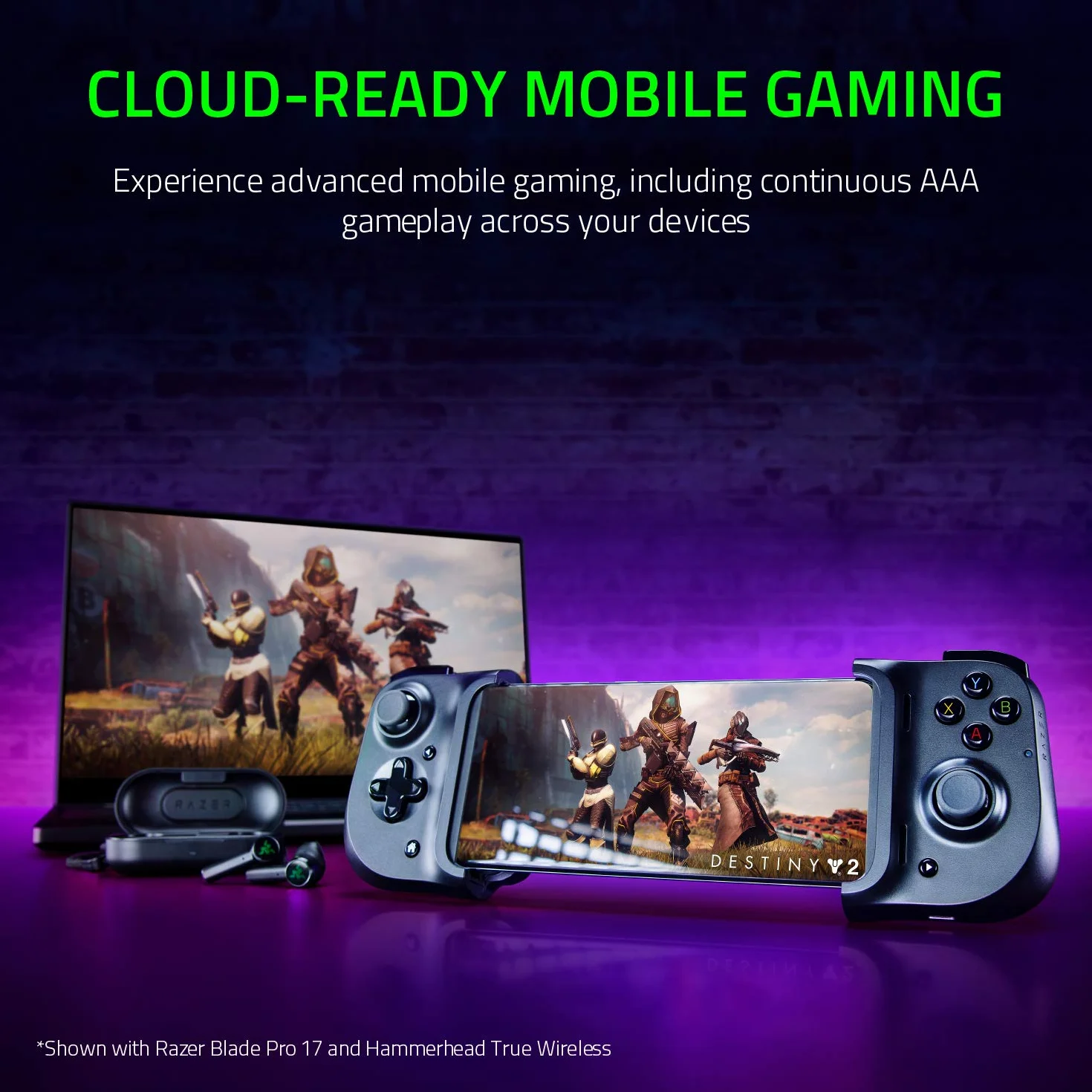 Razer Kishi per Android - Controller Di Gioco Per Smartphone, Connessione USB-C, Design Ergonomico, Adattamento Individuale per Telefoni Cellulari, Stick Analogico, Latenza Bassa- Nero