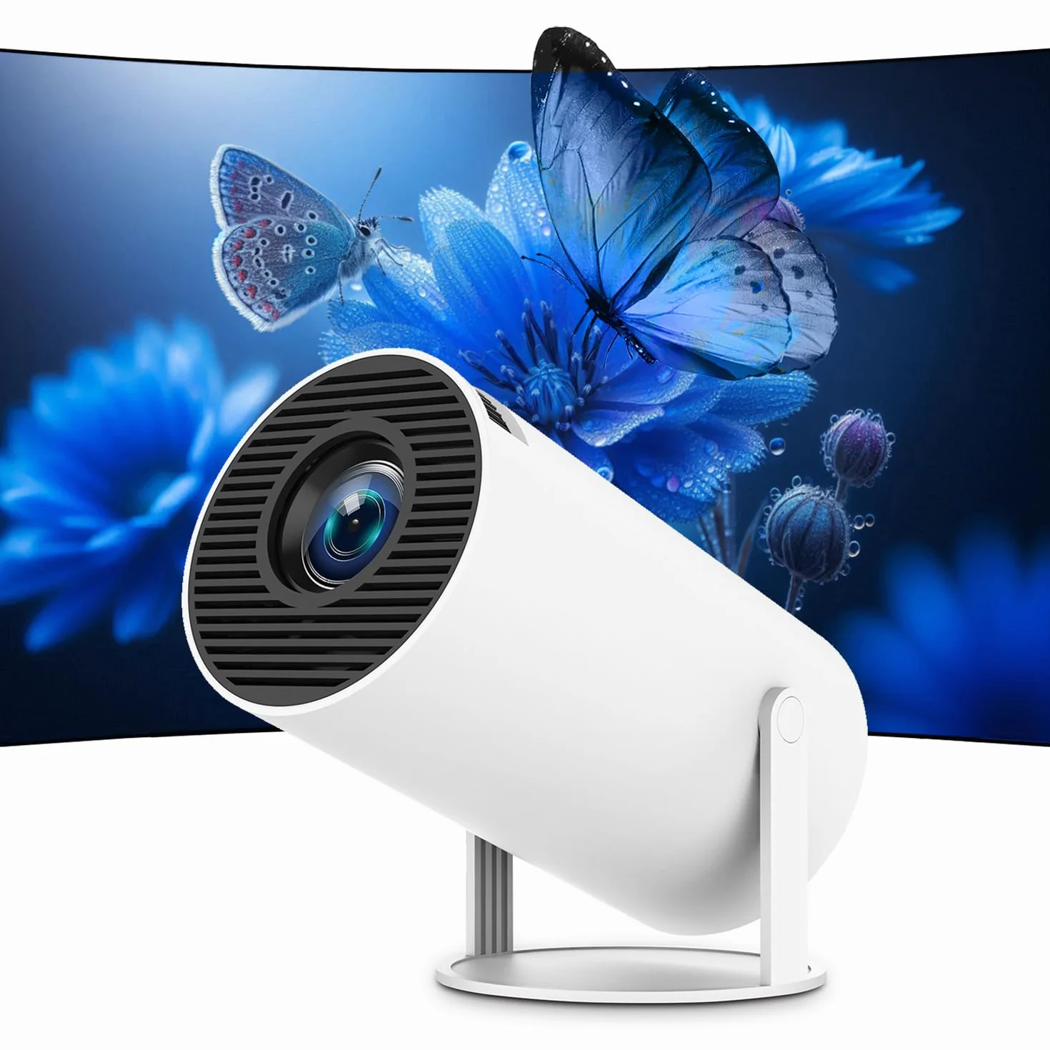 Proiettore 4K WiFi 6 BT5.2 Portatile Full HD con Keystone Rotazione 180° per Home Theater
