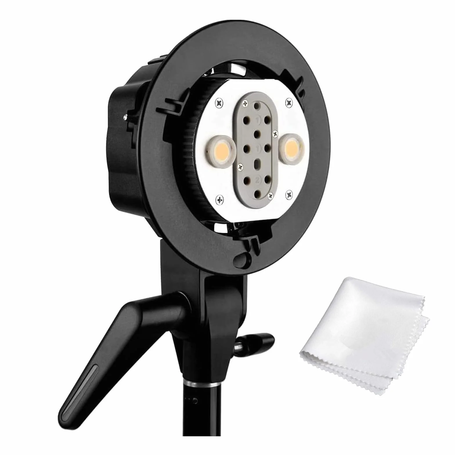 Godox AD-B2 AD200 Testa flash a doppia alimentazione Bowens Mount Staffa a testa doppia a doppio tubo per AD200 Flash Speedlite portatile