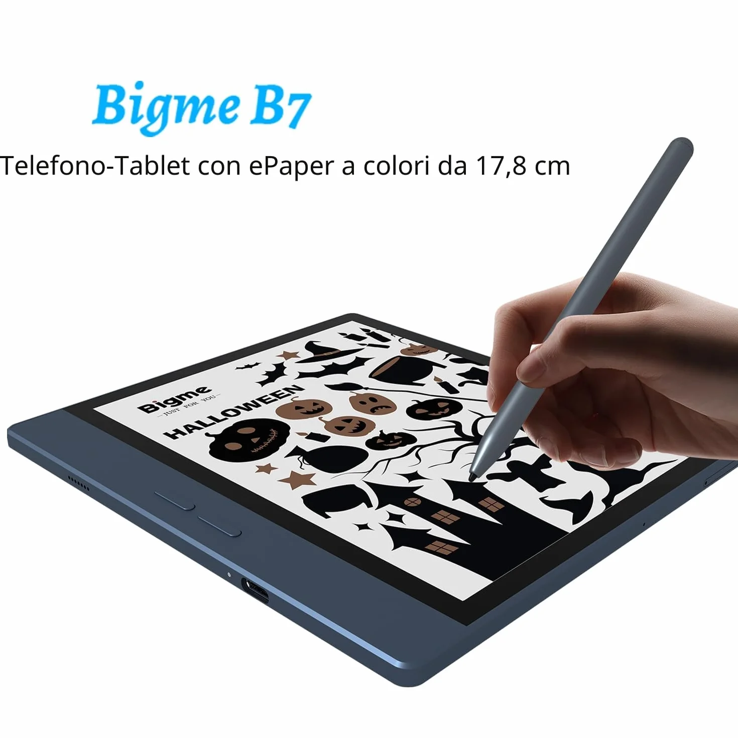 Bigme B7 Tablet ePaper a colori da 7" con memoria da 8 + 128 GB e funzione telefonia 4G | Android 14 OS | 300 PPI | 3000 mAh