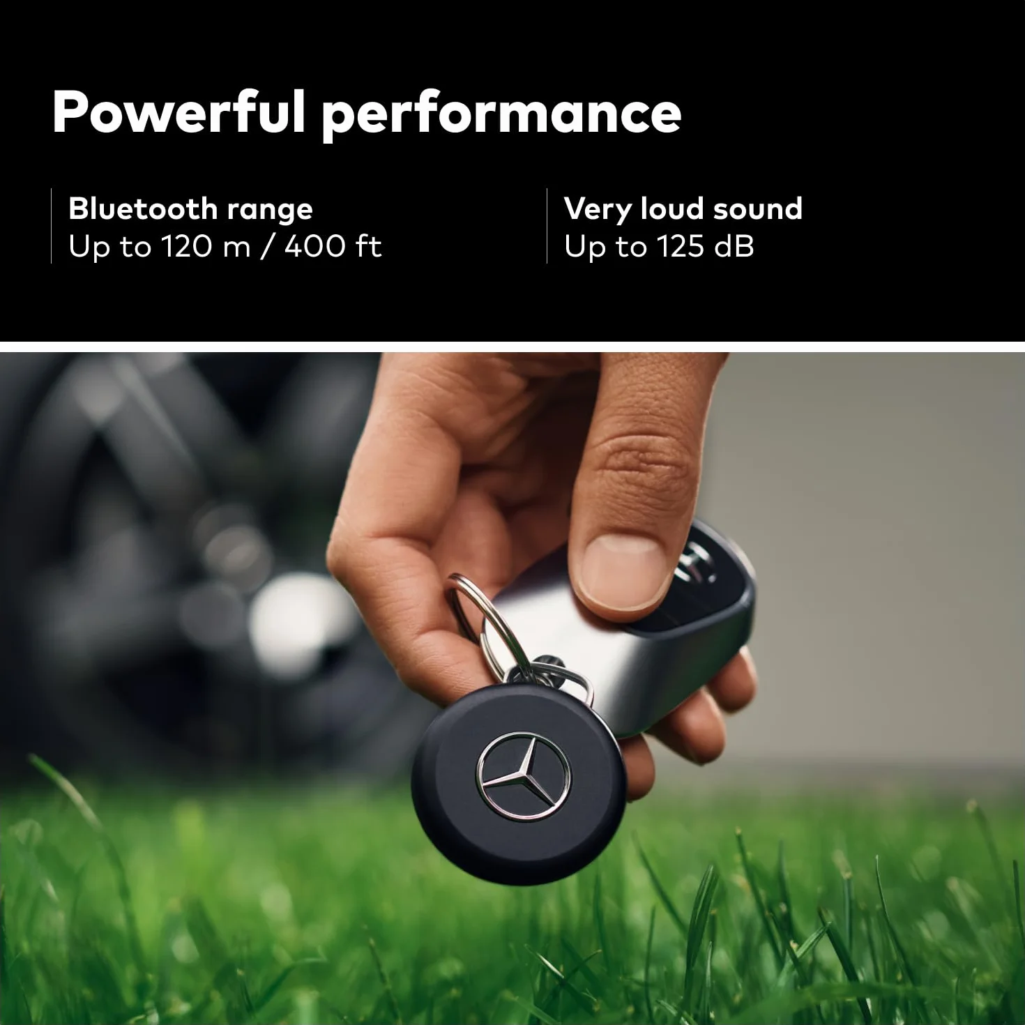 Chipolo LOOP Mercedes-Benz Edition Rechargeable Tracking Tag Item Locator for Keys Bags Apple Find My Android Find Hub