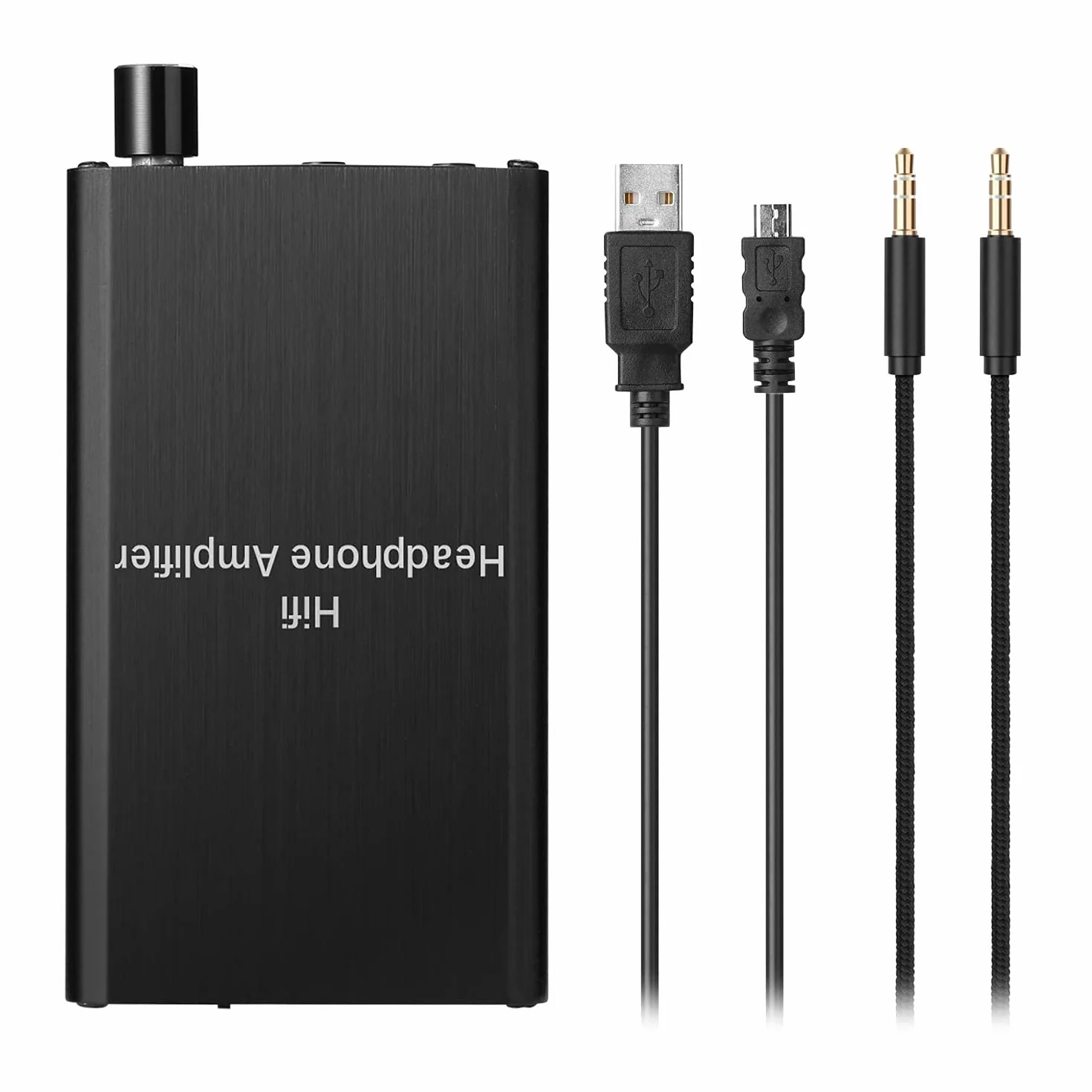 MYPIN Amplificatore per cuffie HiFi, amplificatore per cuffie audio portatile da 3,5 mm supporta impedenza 16-300 con batteria al litio e componenti per MP3 / MP4 / telefoni/lettori digitali