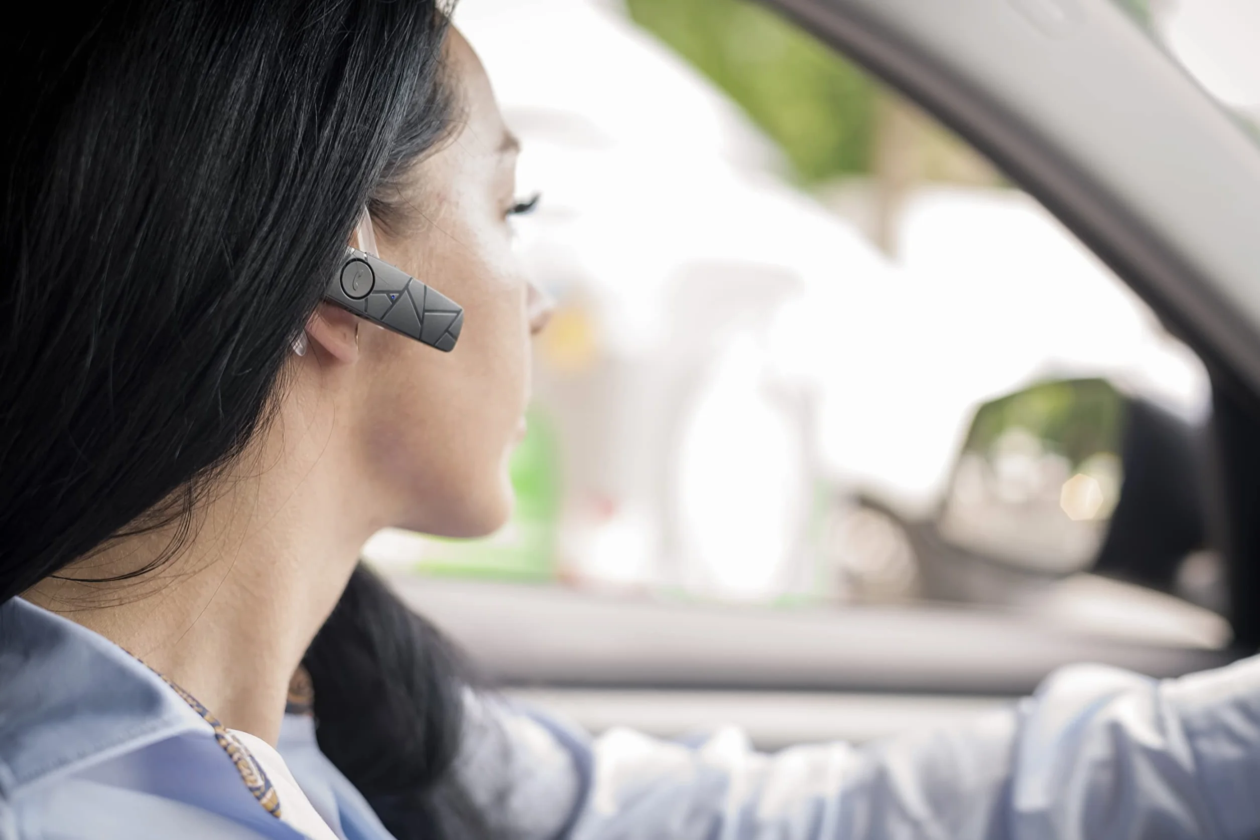 TELLUR Vox 55 Auricolare Bluetooth Mono, Auricolare Vivavoce USB C, Multipunto Due Dispositivi Connessi Simultanei, Gancio a 360° per l'Orecchio Destro o Sinistro, Iphone e Android, Nero