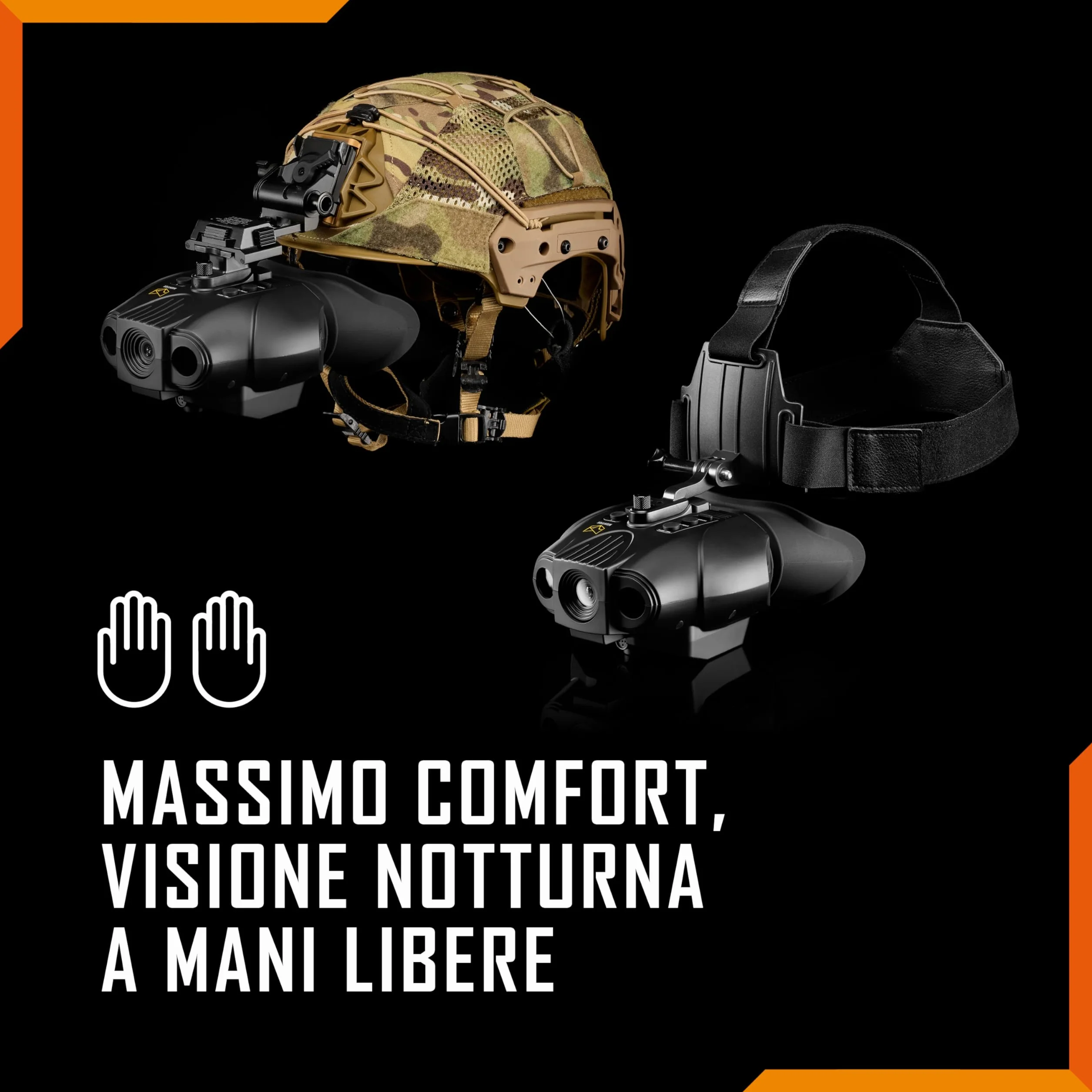 Nightfox Swift 2 Occhiali Visione Notturna | Montaggio sulla Testa | Ingrandimento 1x | 1080P HD | Ricaricabile USB | Binocolo Visione Notturna Digitale a Infrarossi