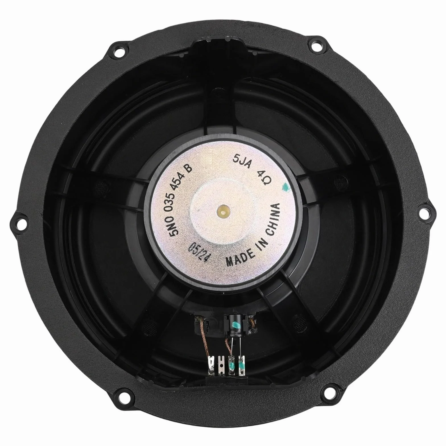 Altoparlante di ricambio per woofer anteriore/posteriore per Tiguan 2009-2019, OEM 5N0035454B e 5N0035453C, set di altoparlanti audio per auto in ABS nero (anteriore)