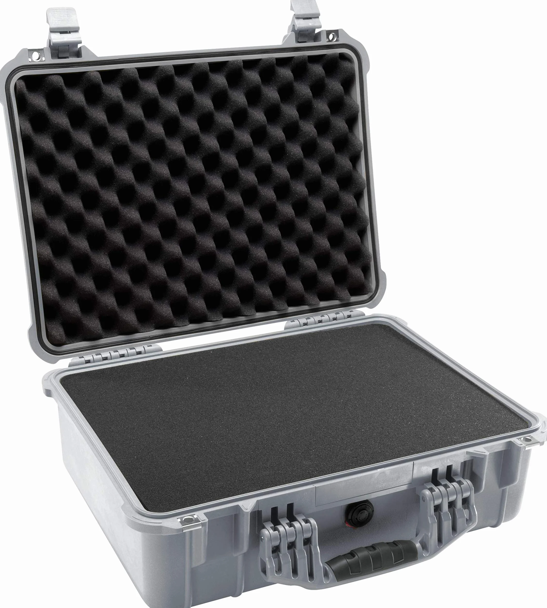 PELI 1520 Valigia protettiva resistente agli urti, IP67 Impermeabile e a prova di polvere, Capacità di 24L, Prodotto in Germania, Con Inserto in schiuma personalizzabile, Colore Grigio
