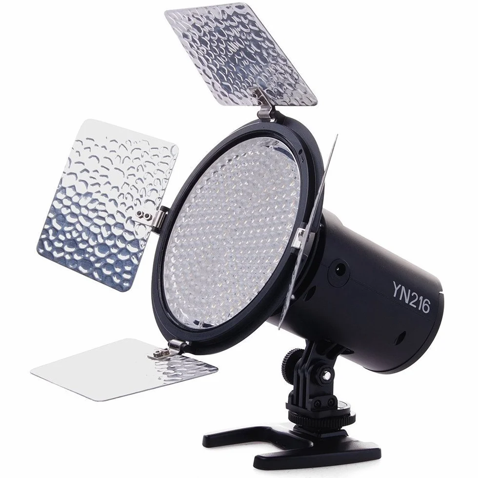 YONGNUO YN216 YN-216 LED Video Light 3200K - 5500K sparare fotocamera con 4 tavole a color