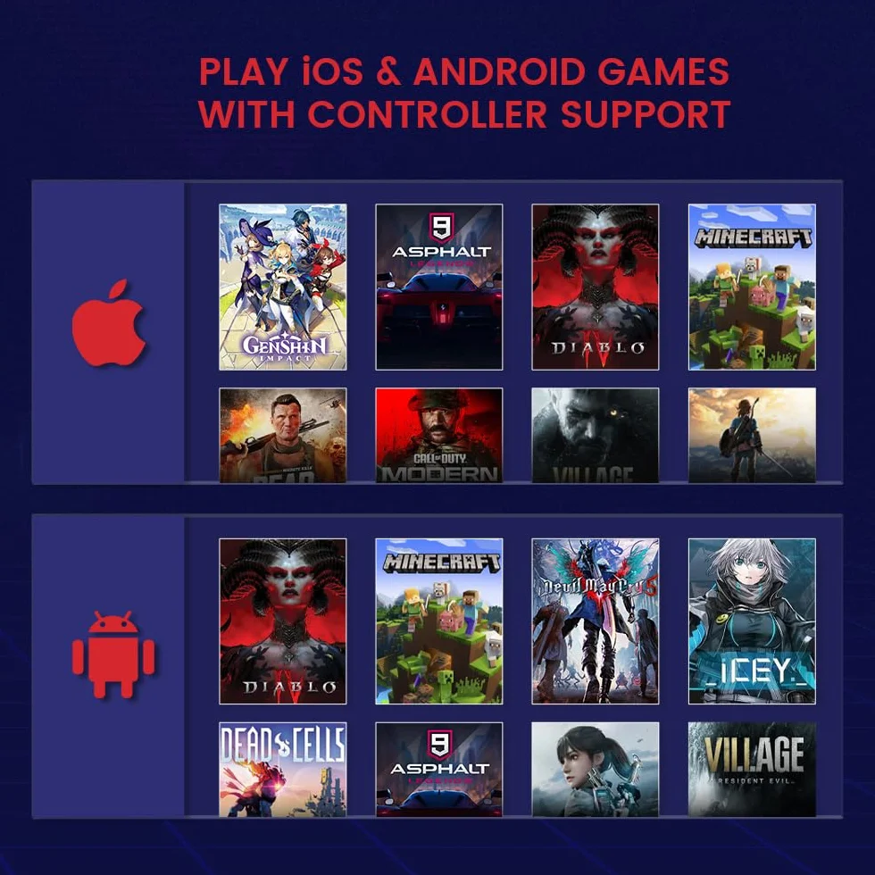 GameSir X2s Type-C Controller di Gioco Mobile - Gen 2, Adattamento Universale - Joysticks e Trigger ad Effetto Hall, Trigger Rapido & Modalità Turbo - Gioca a Xbox, PS & Diablo Immortal