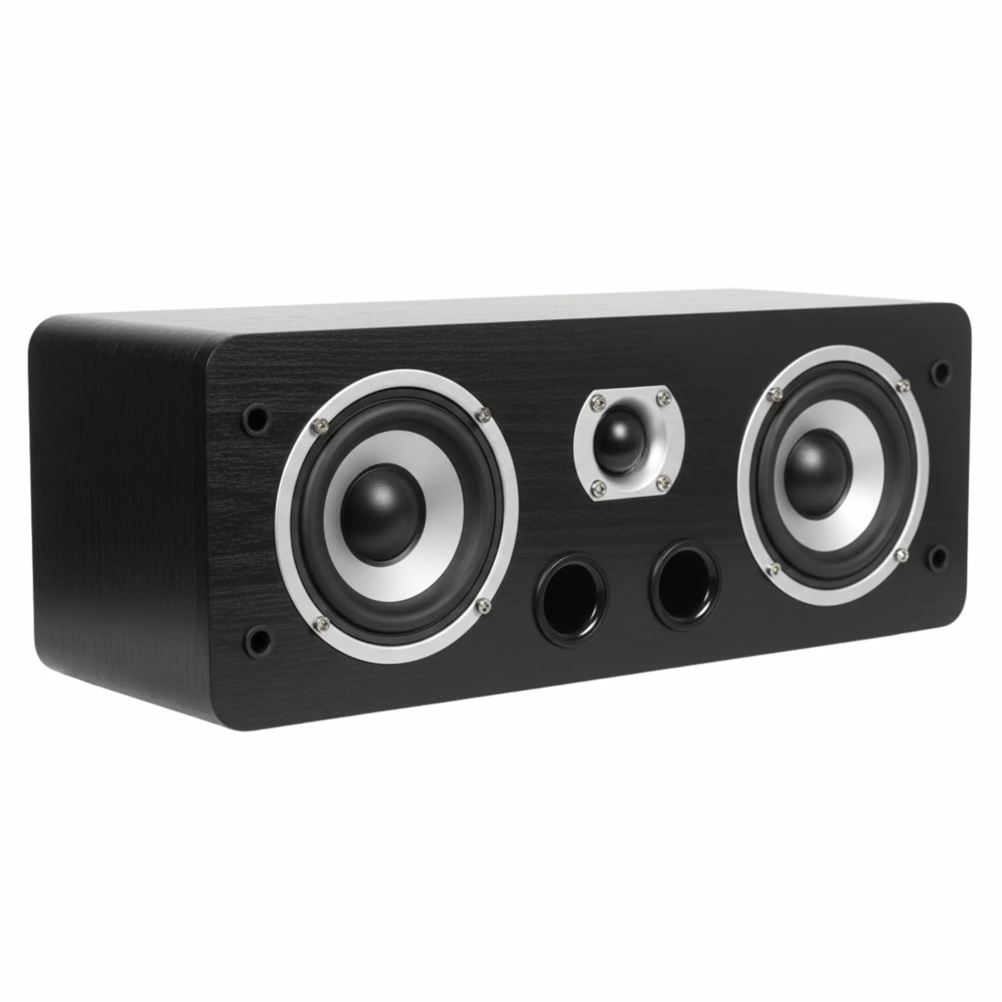 Dynavoice Magic C-4 Nero Opaco – Diffusore Centrale Passivo 2 Vie, Woofer 2x4 + Tweeter 1", Bass Reflex Frontale, 100W, per Home Cinema 5.1 e 7.1