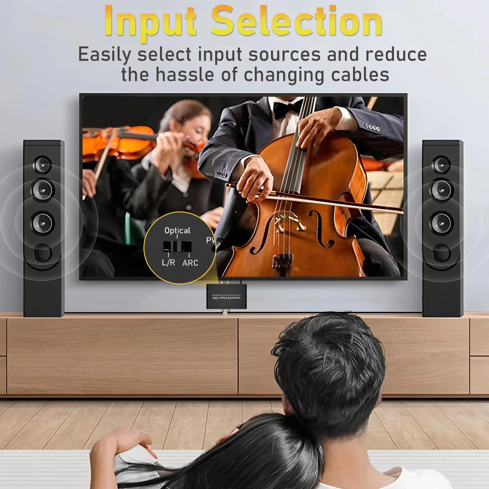 Tendak 192KHz ARC Audio Extractor HDMI ARC Ottico RCA L/R a HDMI Ottico RCA L/R 3.5mm Stereo