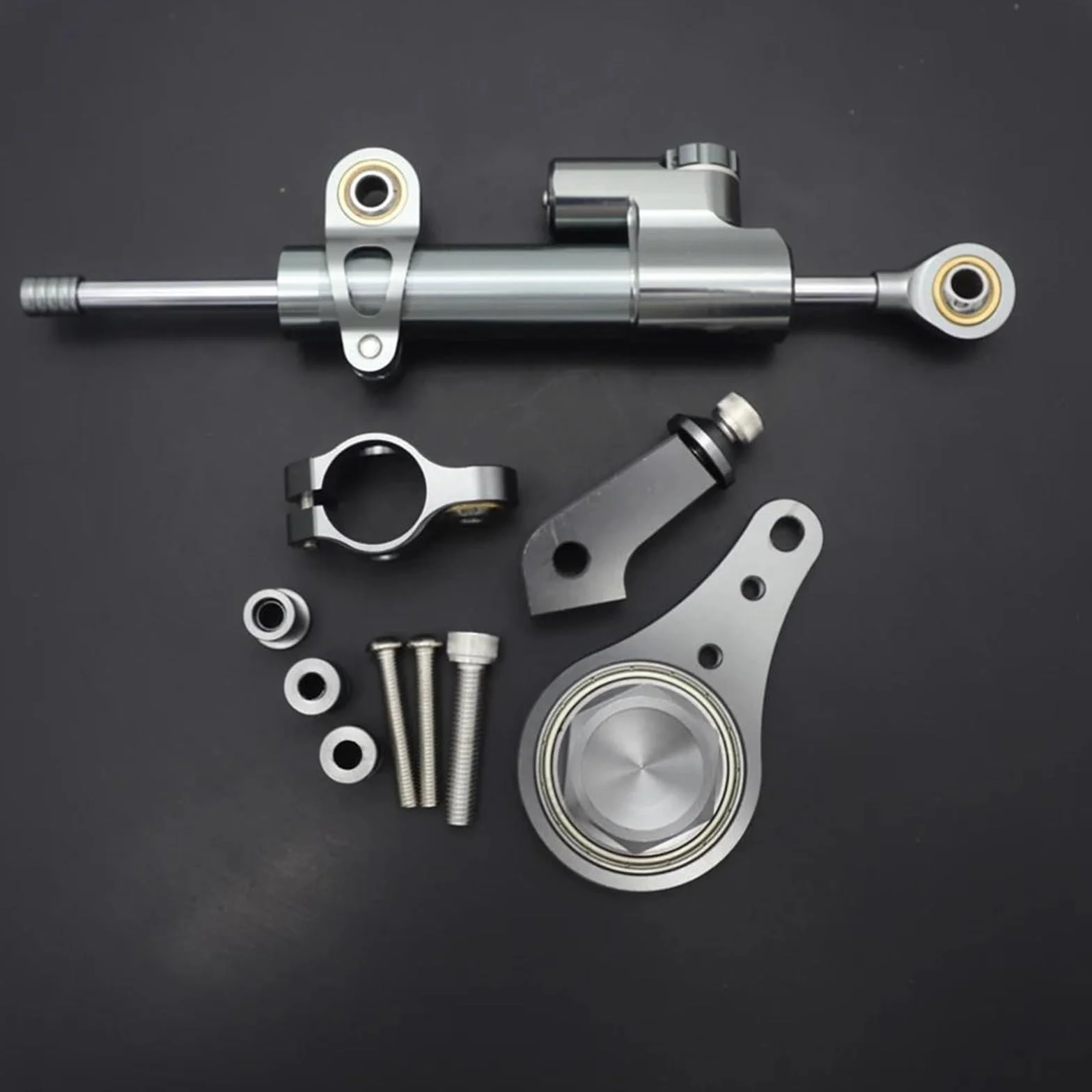 Ammortizzatore Di Sterzo Per Moto Per Kawasaki Per Ninja Per ZX6R 636 2005 2006 Con Kit Di Montaggio E Staffa Di Supporto Moto Sterzo Ammortizzatore(Colore 15)