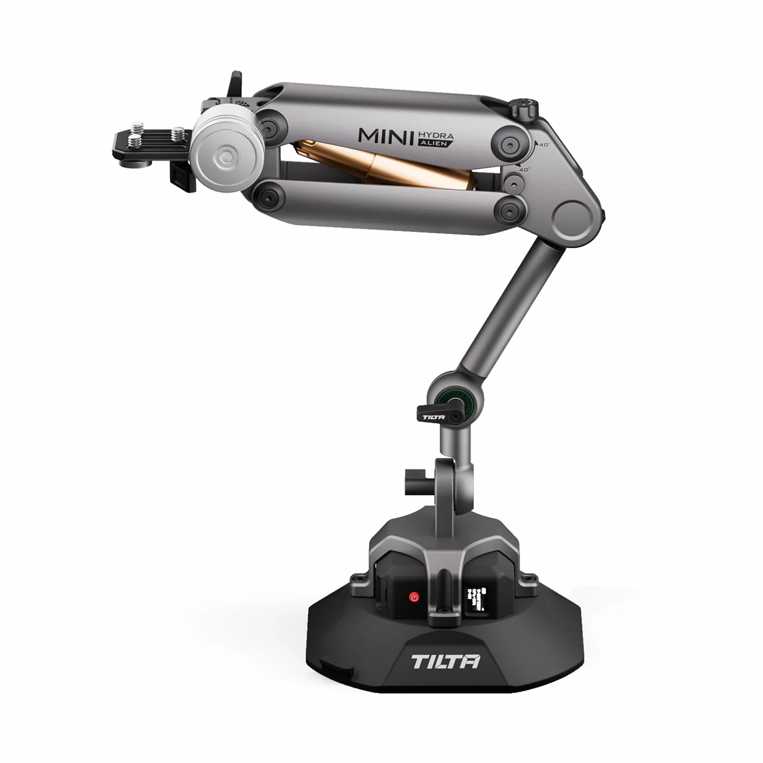 Tilta Hydra Alien Mini Kit Ventosa Elettronica, Set di Bracci Ammortizzanti Compatibili con DJI Action 3/4, DJI Pocket 3, X4/X3, iPhone con Khronos - Grigio Titanio HDA-T15-A-TG