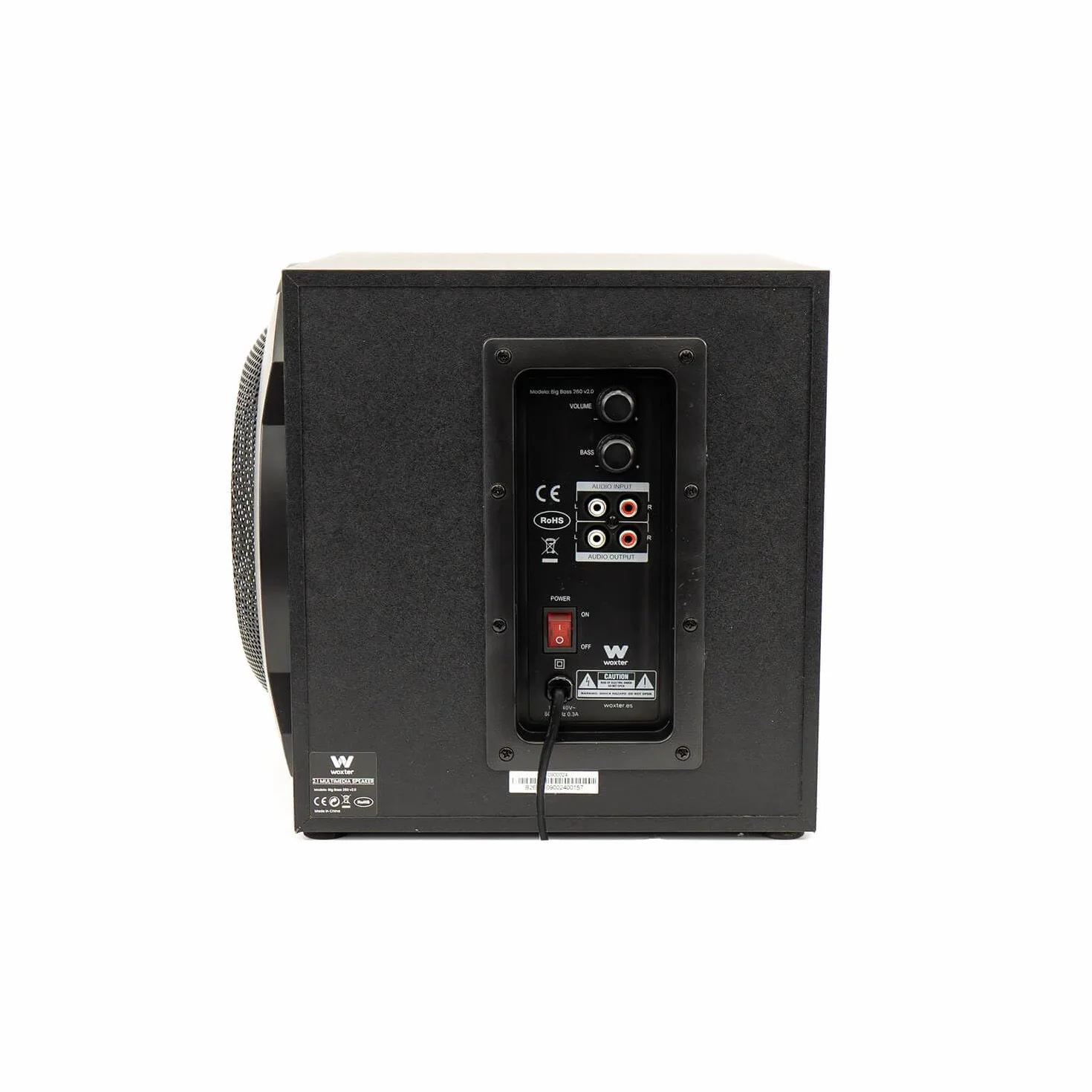 Woxter Big Bass 260 Altoparlanti 2.1 150W Subwoofer Czarny