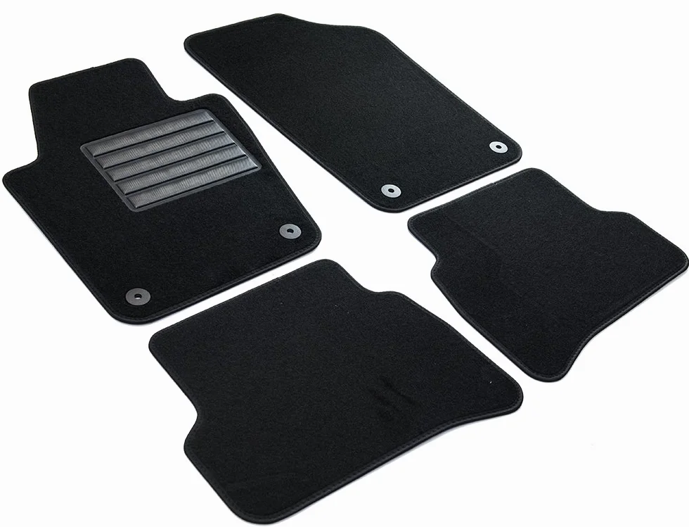 MTM SP-3748 Tappetini su Misura in Velluto per Volkswagen Polo V (6R) 05.2009 09.2017 / Seat Ibiza 2008 05.2017 / Skoda Fabia III 2014