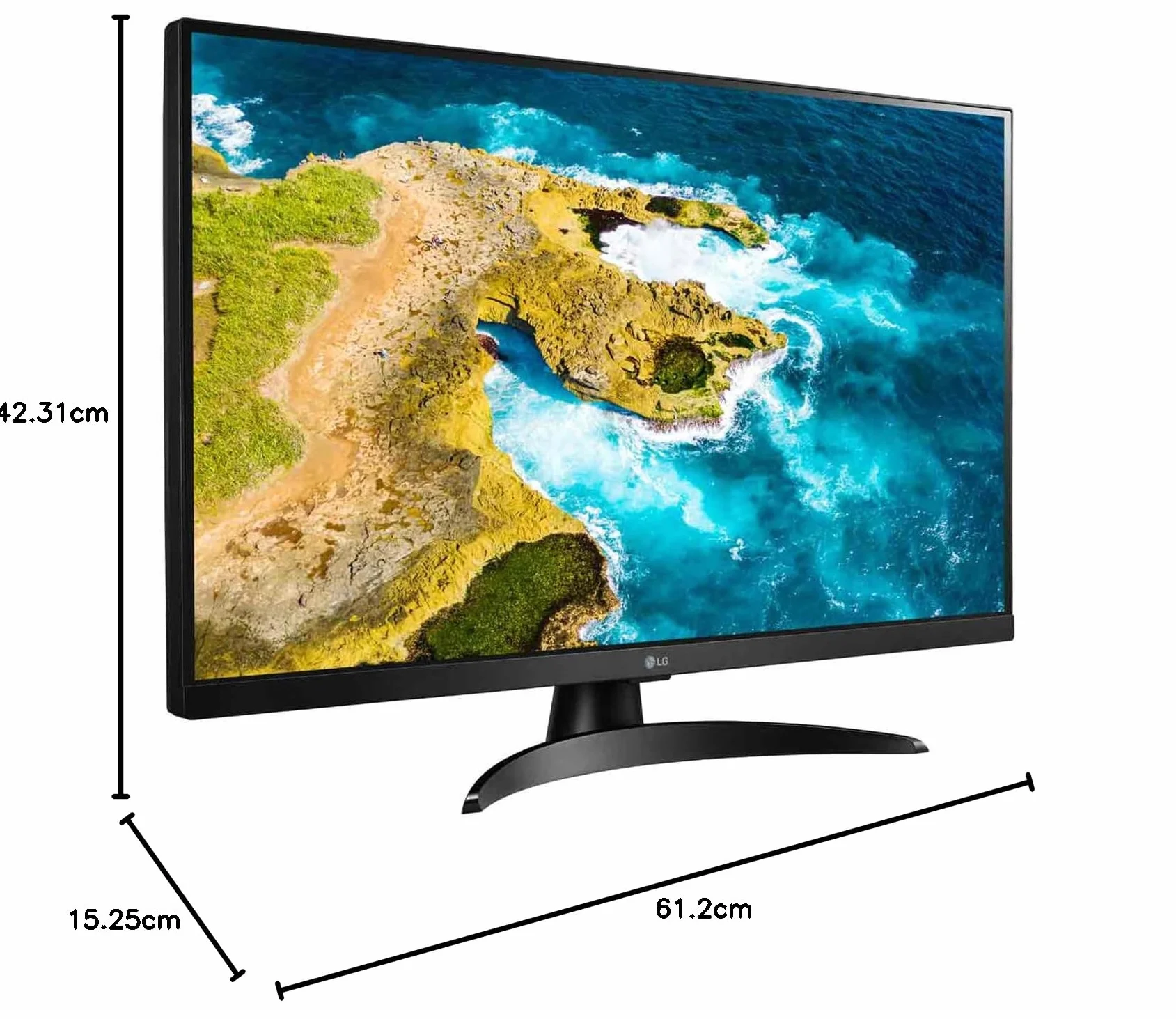 LG TV 27TQ615S-PZ 27" LED TV MONITOR IPS FHD 1MS 250CD M2 HDMIX2 USB2.0