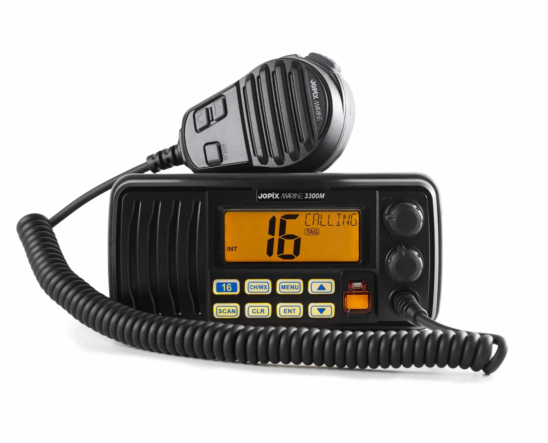 Jopix Marine 3300M VHF Nautico Fisso DSC Classe D Radio Marina 25W Impermeabile IP67 55 Canali Doppio Triplo Ascolto